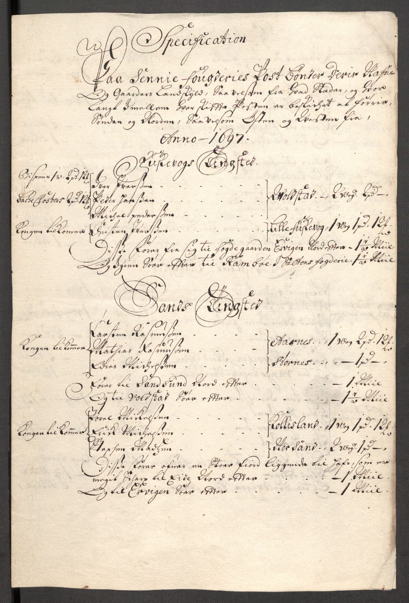 Rentekammeret inntil 1814, Reviderte regnskaper, Fogderegnskap, RA/EA-4092/R68/L4754: Fogderegnskap Senja og Troms, 1697-1699, p. 82