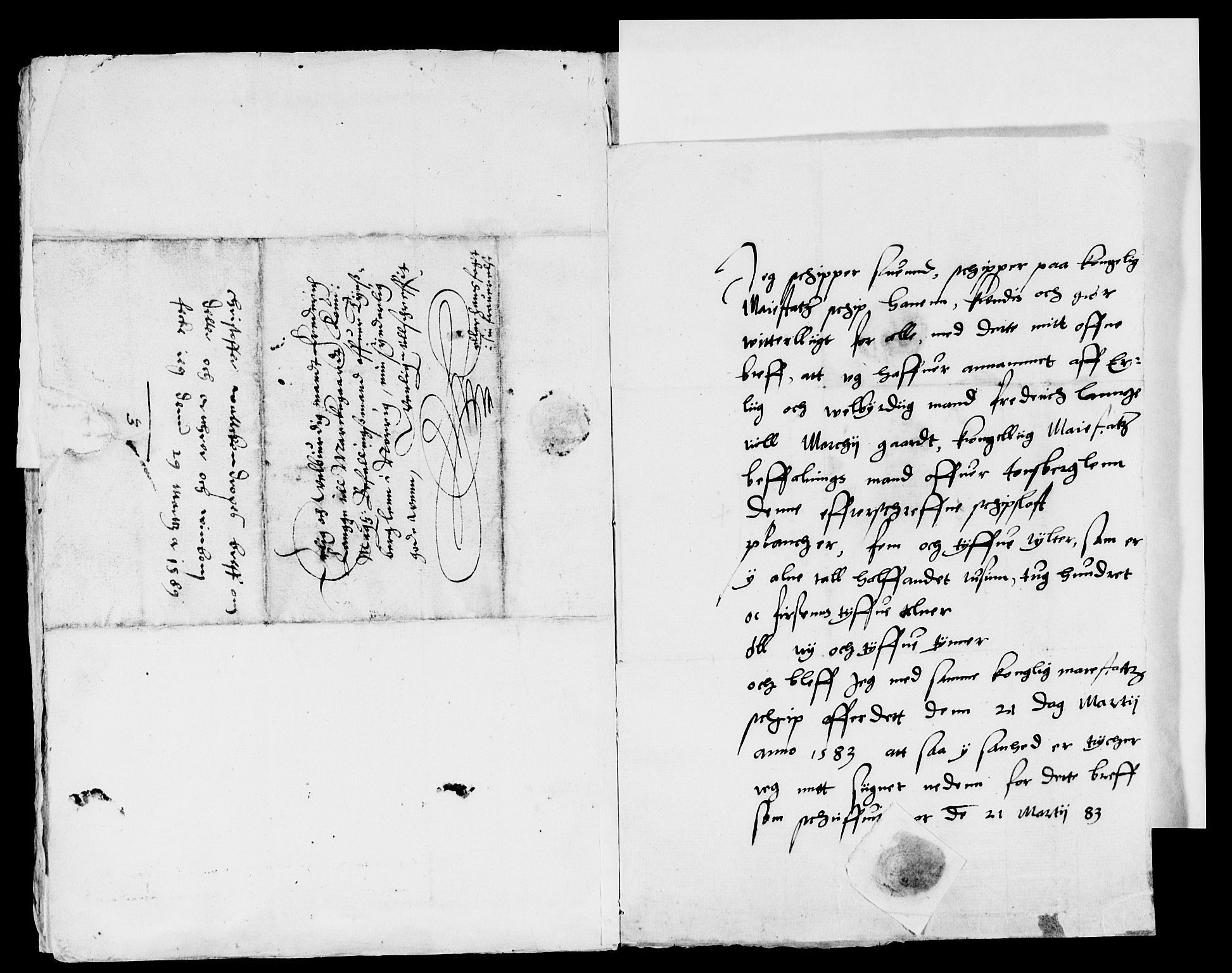 Rentekammeret inntil 1814, Reviderte regnskaper, Lensregnskaper, AV/RA-EA-5023/R/Rb/Rbo/L0001: Tønsberg len, 1584-1612