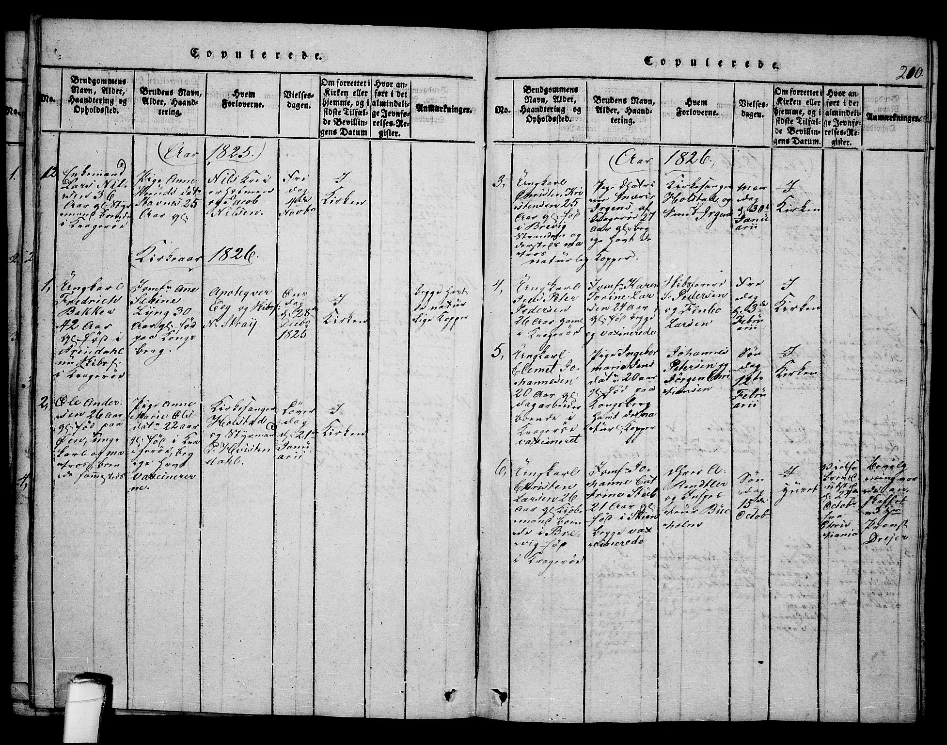 Kragerø kirkebøker, SAKO/A-278/F/Fa/L0004: Parish register (official) no. 4, 1814-1831, p. 210