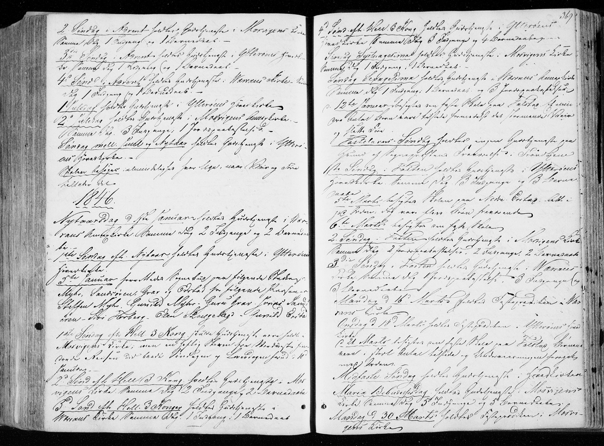 Ministerialprotokoller, klokkerbøker og fødselsregistre - Nord-Trøndelag, SAT/A-1458/722/L0218: Parish register (official) no. 722A05, 1843-1868, p. 369