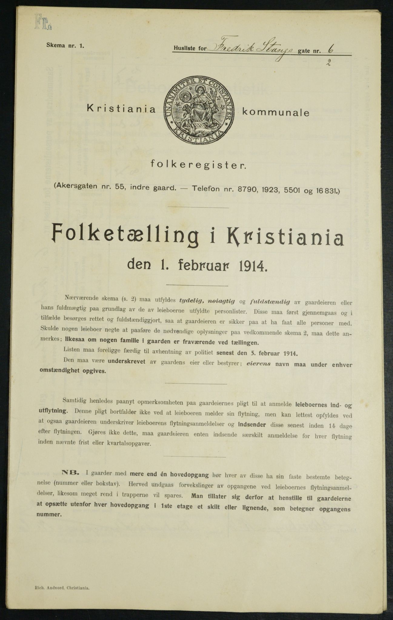 OBA, Municipal Census 1914 for Kristiania, 1914, p. 26802