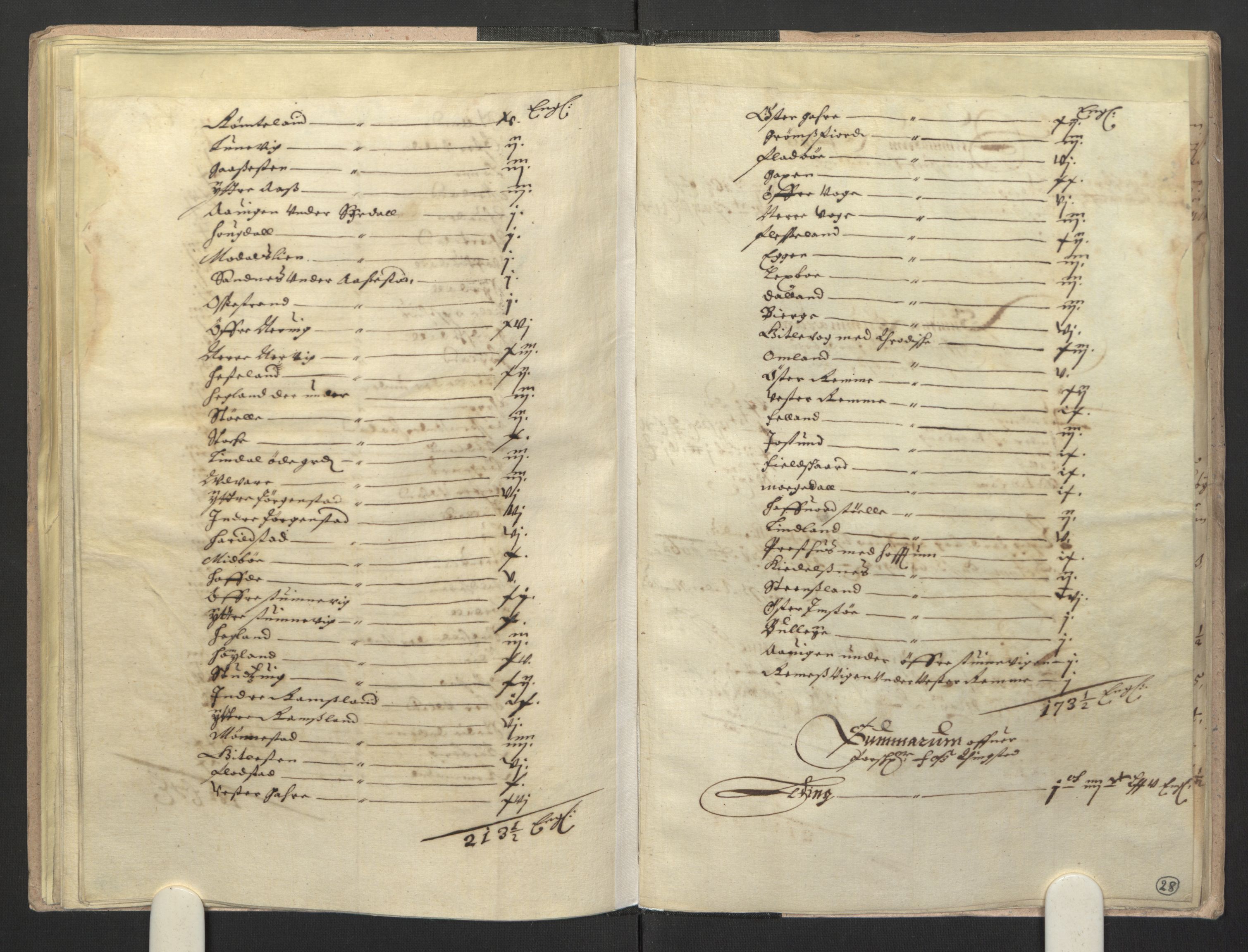 Rentekammeret inntil 1814, Realistisk ordnet avdeling, AV/RA-EA-4070/L/L0021/0004: Agder lagdømme: / Kronens jordebok. Lista len, 1661, p. 27b-28a