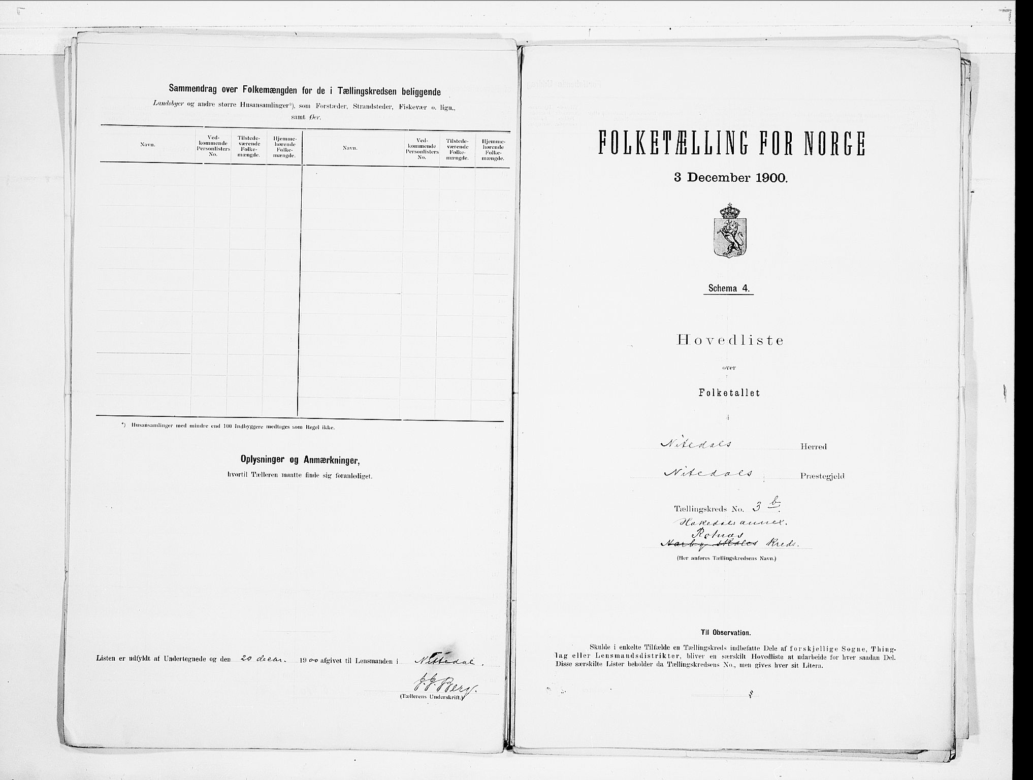 SAO, 1900 census for Nittedal, 1900, p. 12