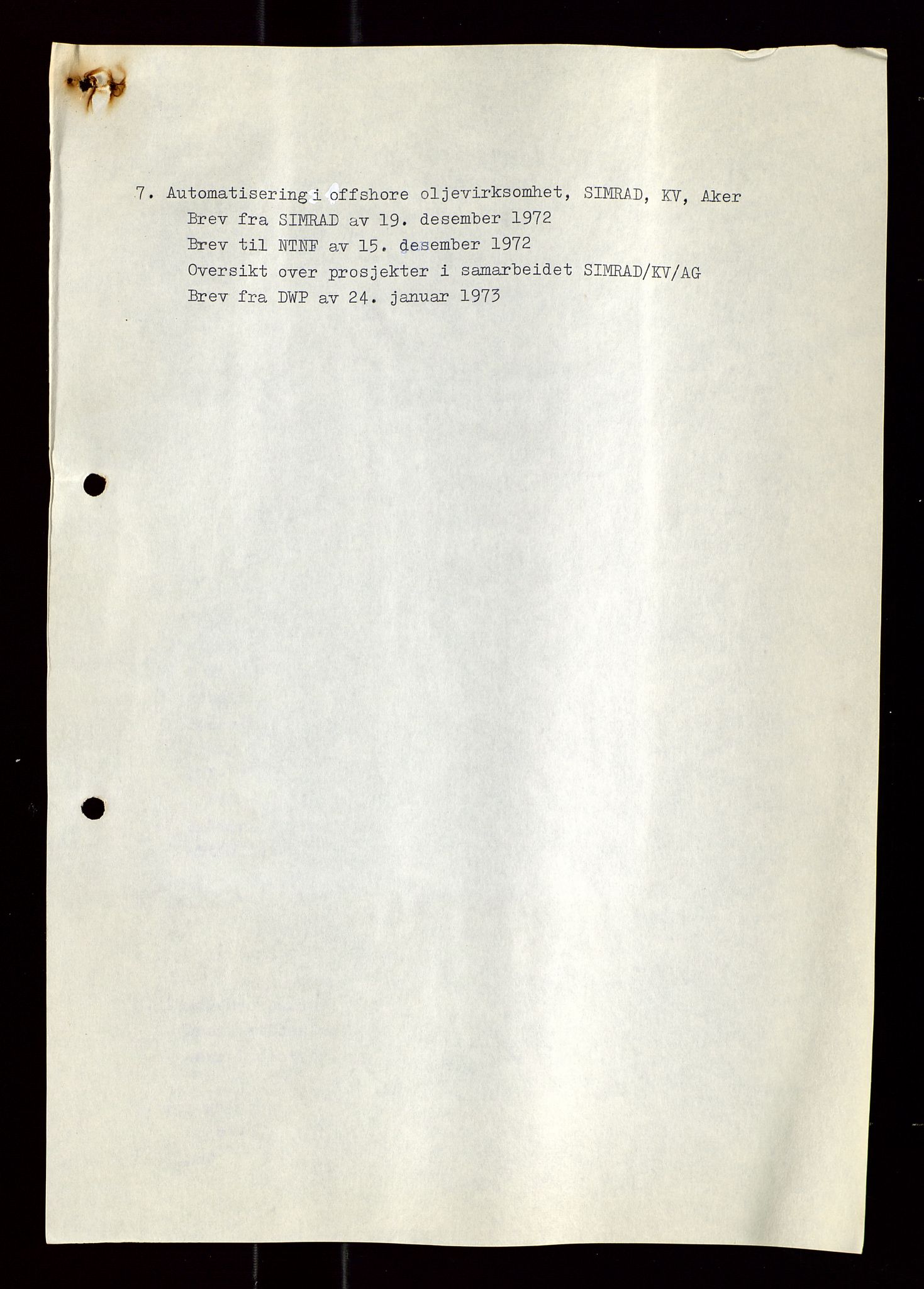 Industridepartementet, Oljekontoret, AV/SAST-A-101348/Di/L0004: DWP, møter, komite`møter, 761 forskning/teknologi, 1972-1975, p. 240