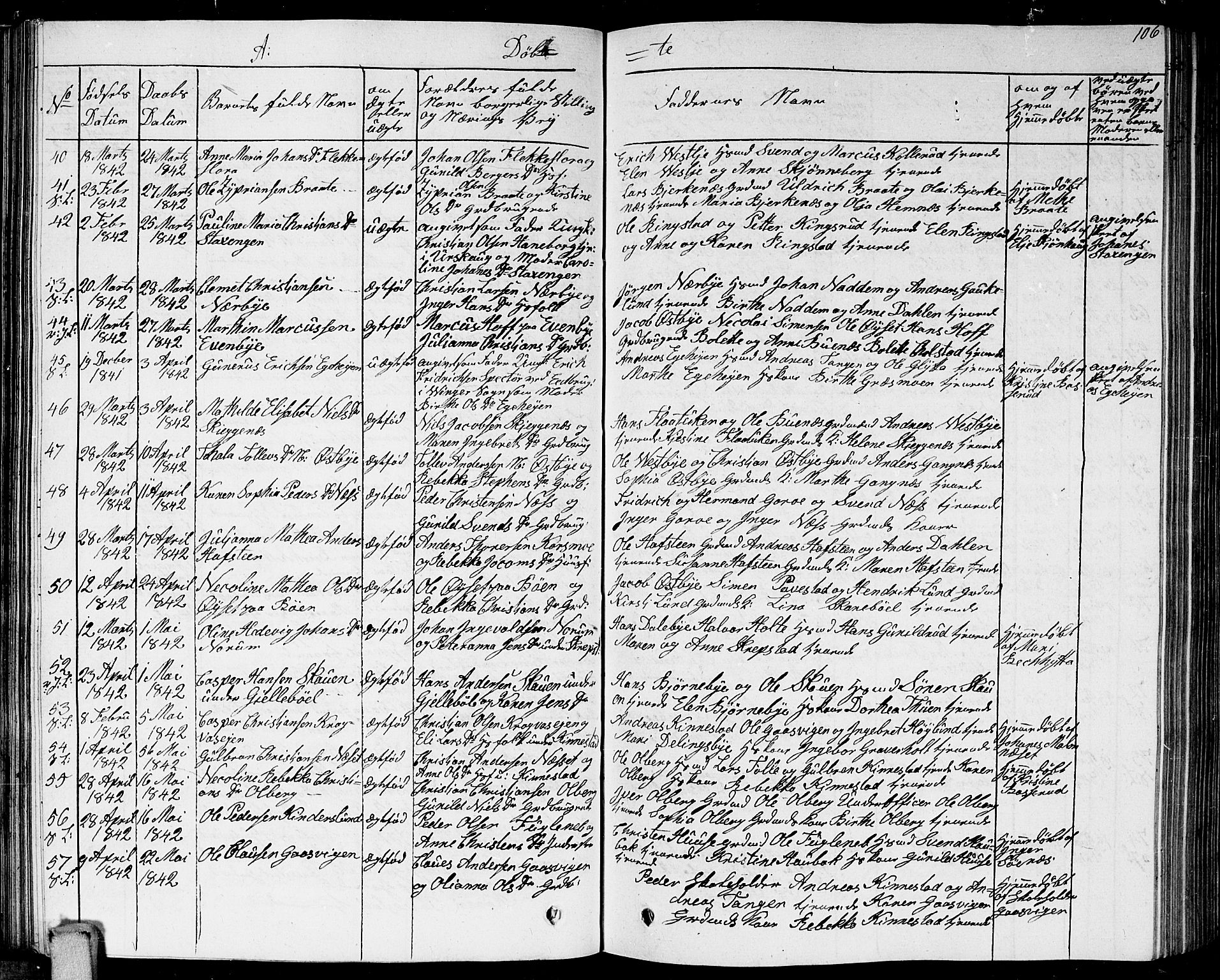 Høland prestekontor Kirkebøker, AV/SAO-A-10346a/G/Ga/L0002: Parish register (copy) no. I 2, 1827-1845, p. 106