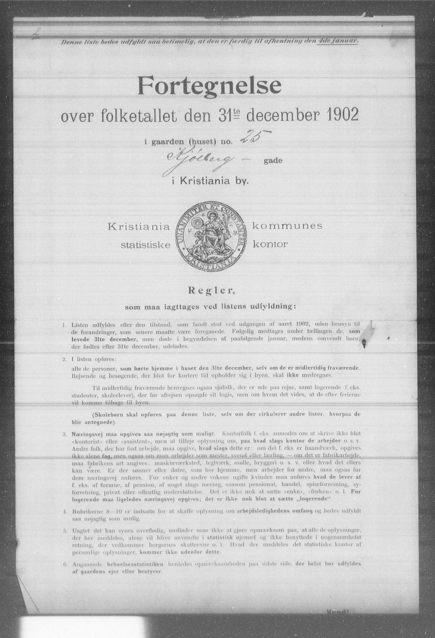 OBA, Municipal Census 1902 for Kristiania, 1902, p. 9787