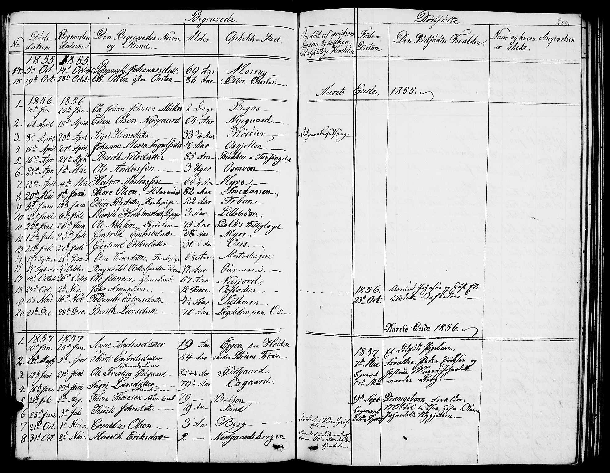 Tolga prestekontor, AV/SAH-PREST-062/L/L0004: Parish register (copy) no. 4, 1845-1887, p. 289