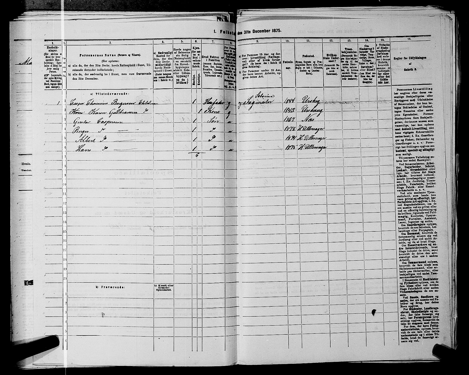 RA, 1875 census for 0235P Ullensaker, 1875, p. 1941