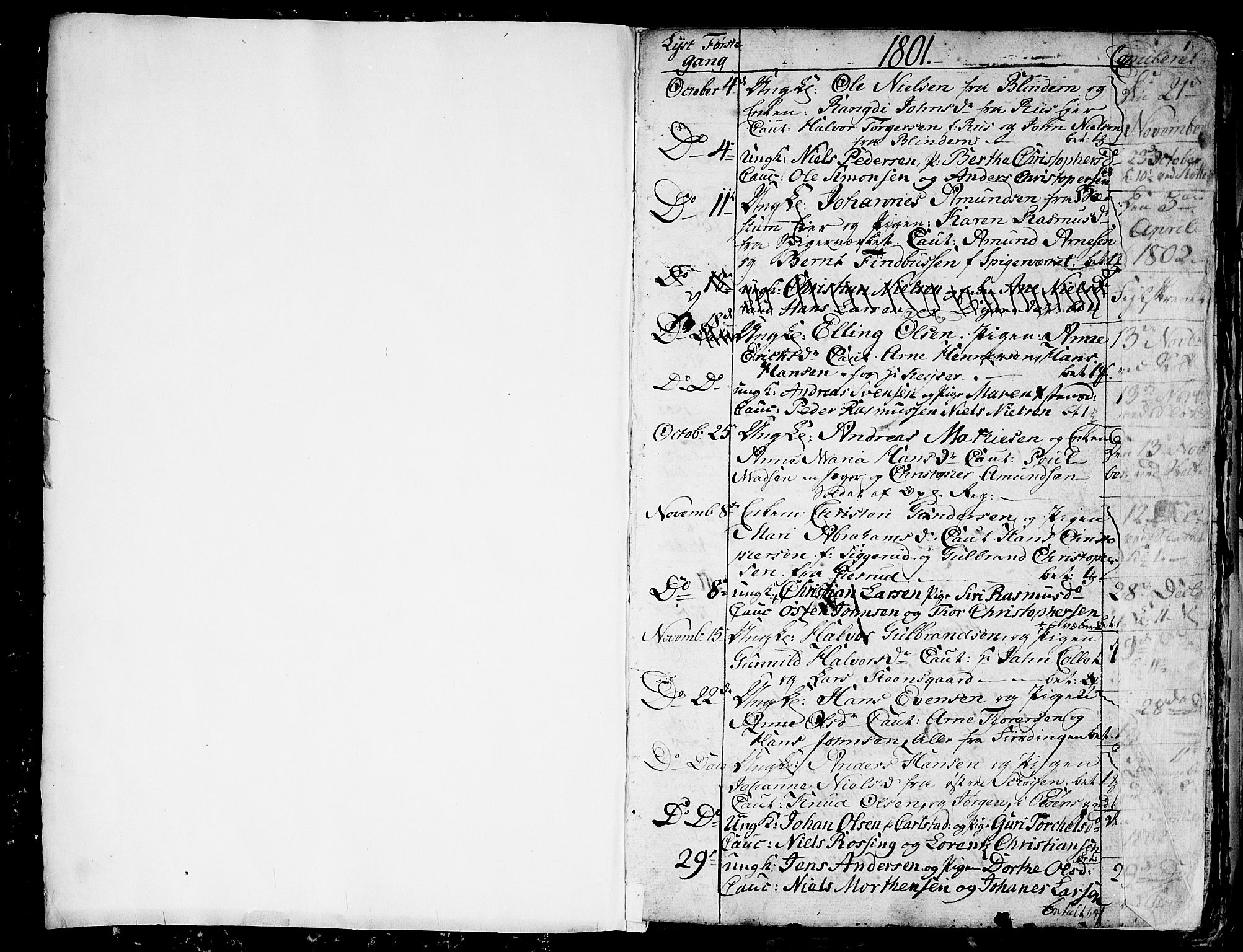Aker prestekontor kirkebøker, SAO/A-10861/G/L0001: Parish register (copy) no. 1, 1796-1826, p. 0-1
