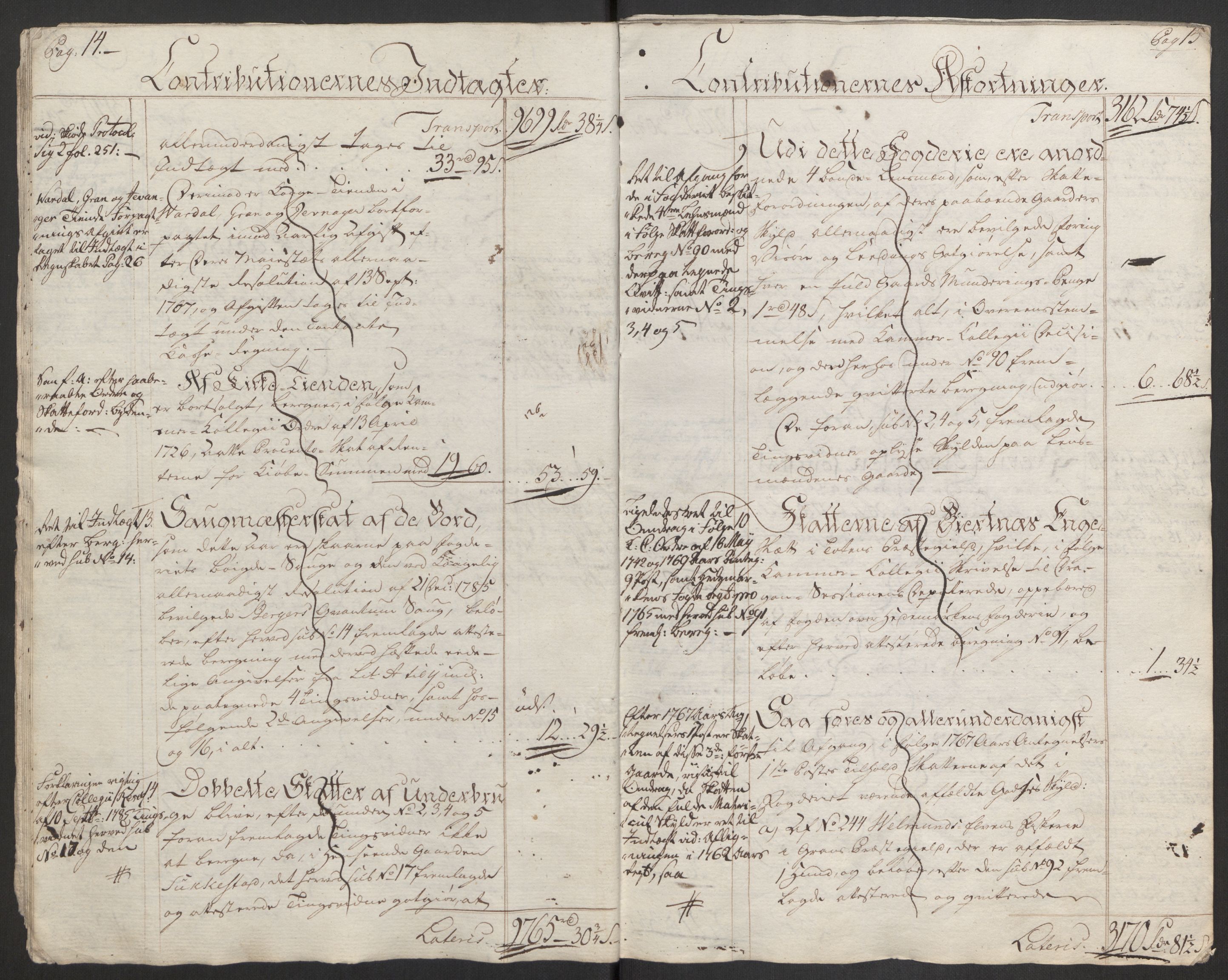 Rentekammeret inntil 1814, Reviderte regnskaper, Fogderegnskap, AV/RA-EA-4092/R19/L1374: Fogderegnskap Toten, Hadeland og Vardal, 1787, p. 10