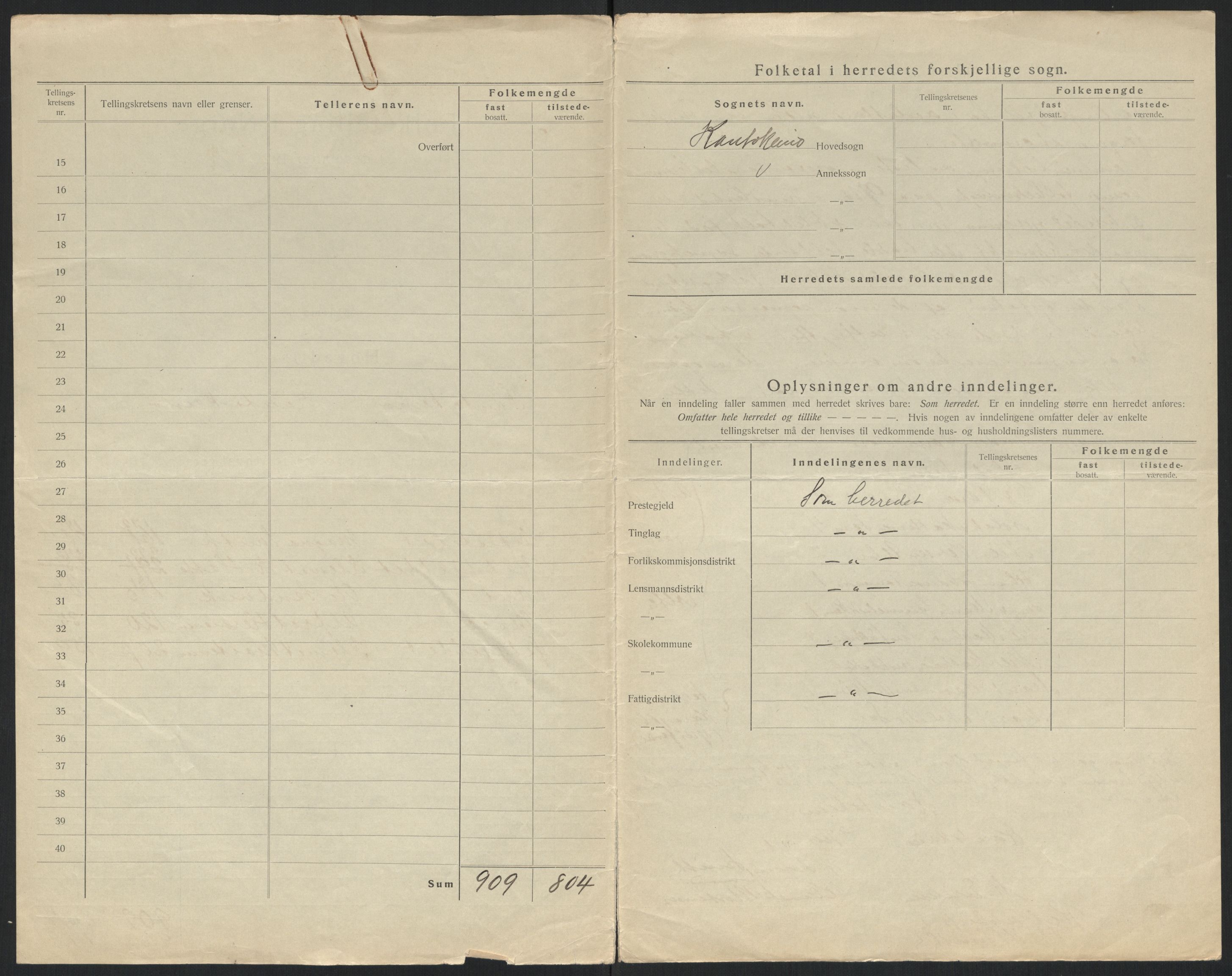 SATØ, 1920 census for Kautokeino, 1920, p. 4