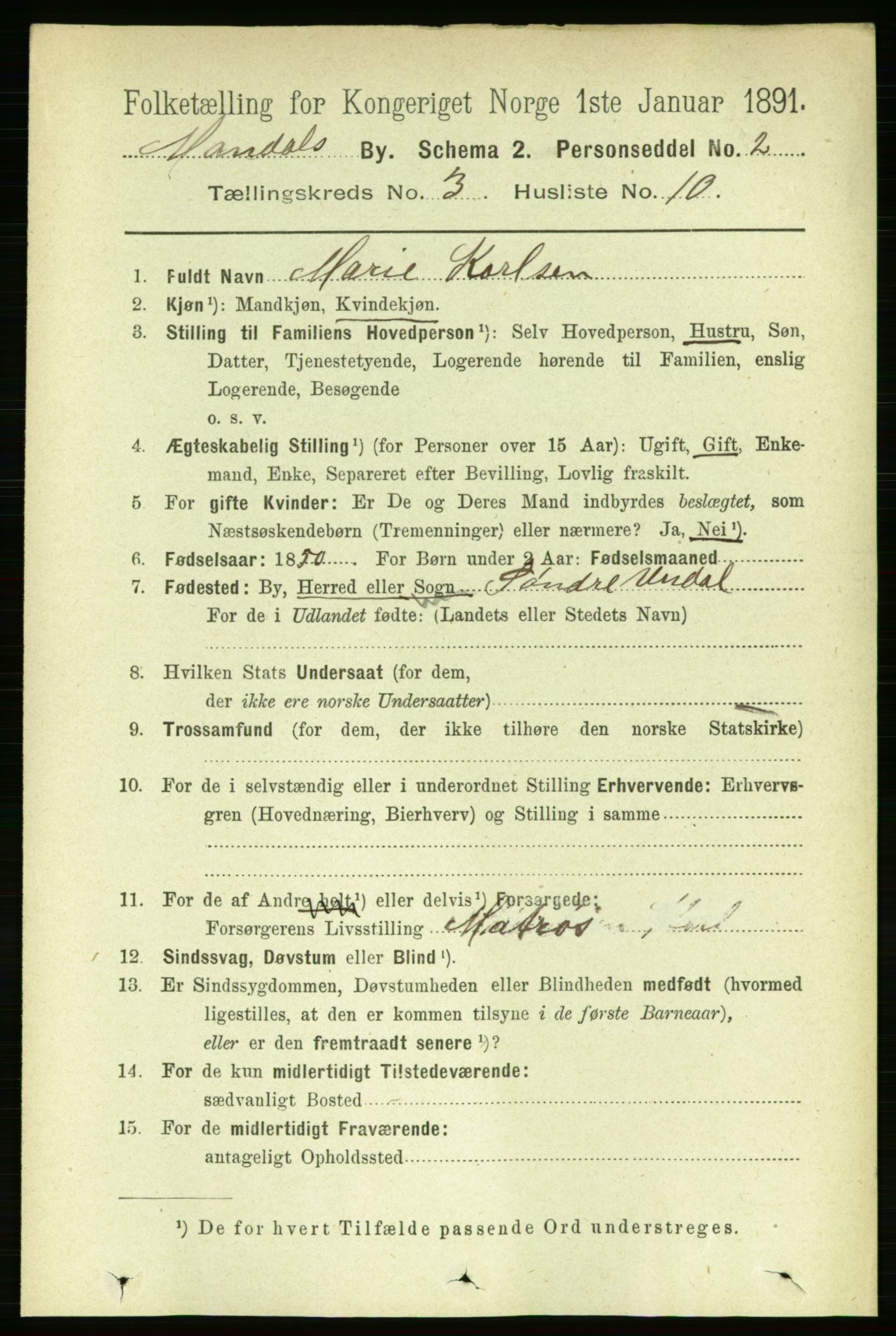 RA, 1891 census for 1002 Mandal, 1891, p. 1673