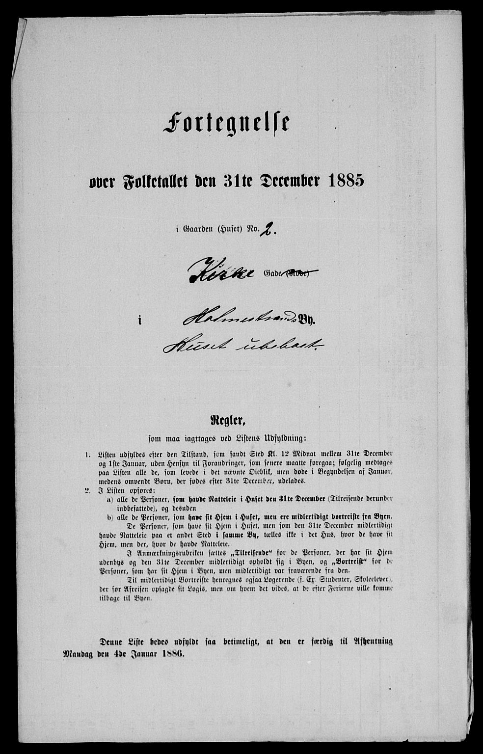 SAKO, 1885 census for 0702 Holmestrand, 1885, p. 175