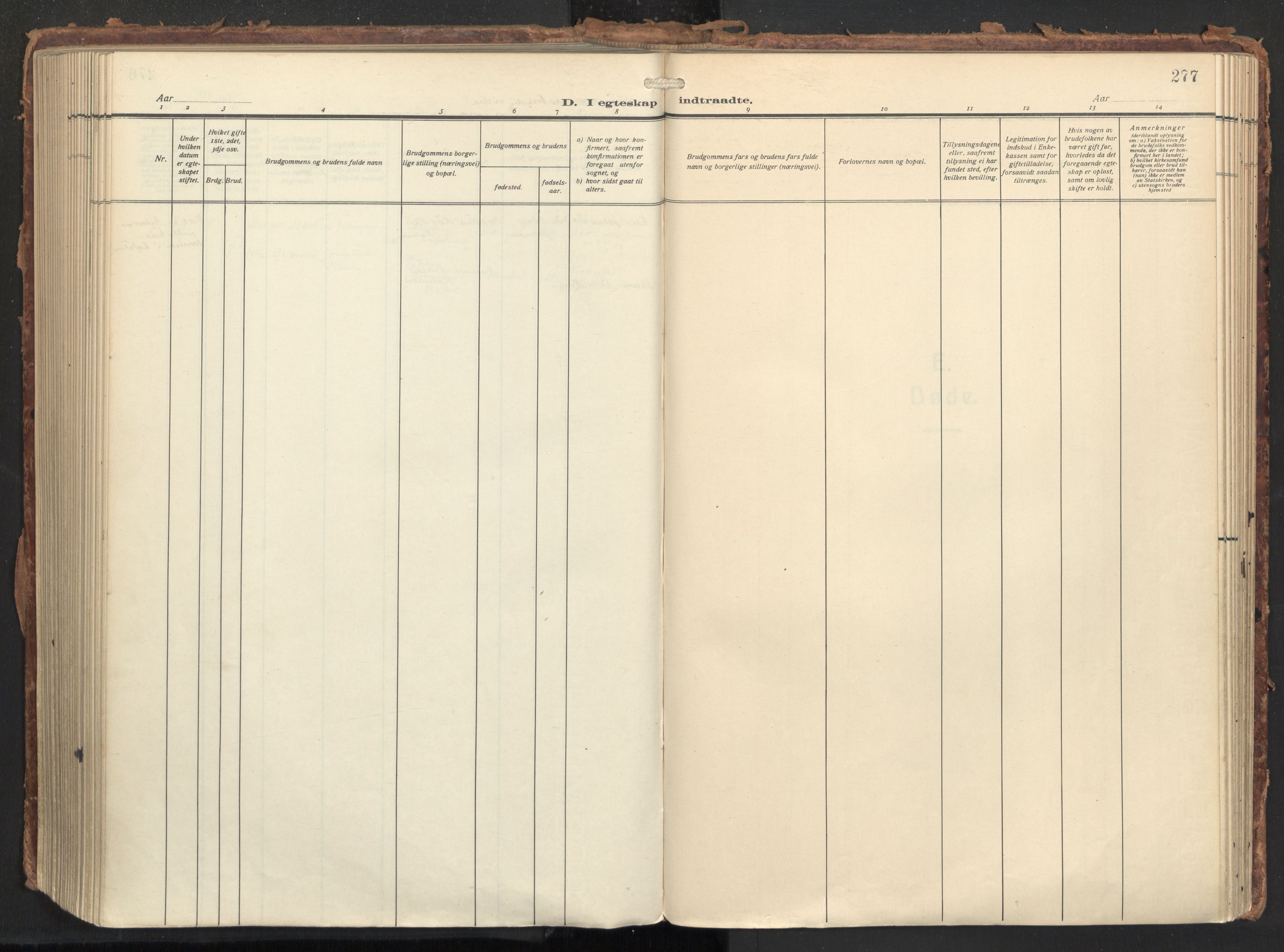 Ministerialprotokoller, klokkerbøker og fødselsregistre - Nordland, SAT/A-1459/874/L1064: Parish register (official) no. 874A08, 1915-1926, p. 277