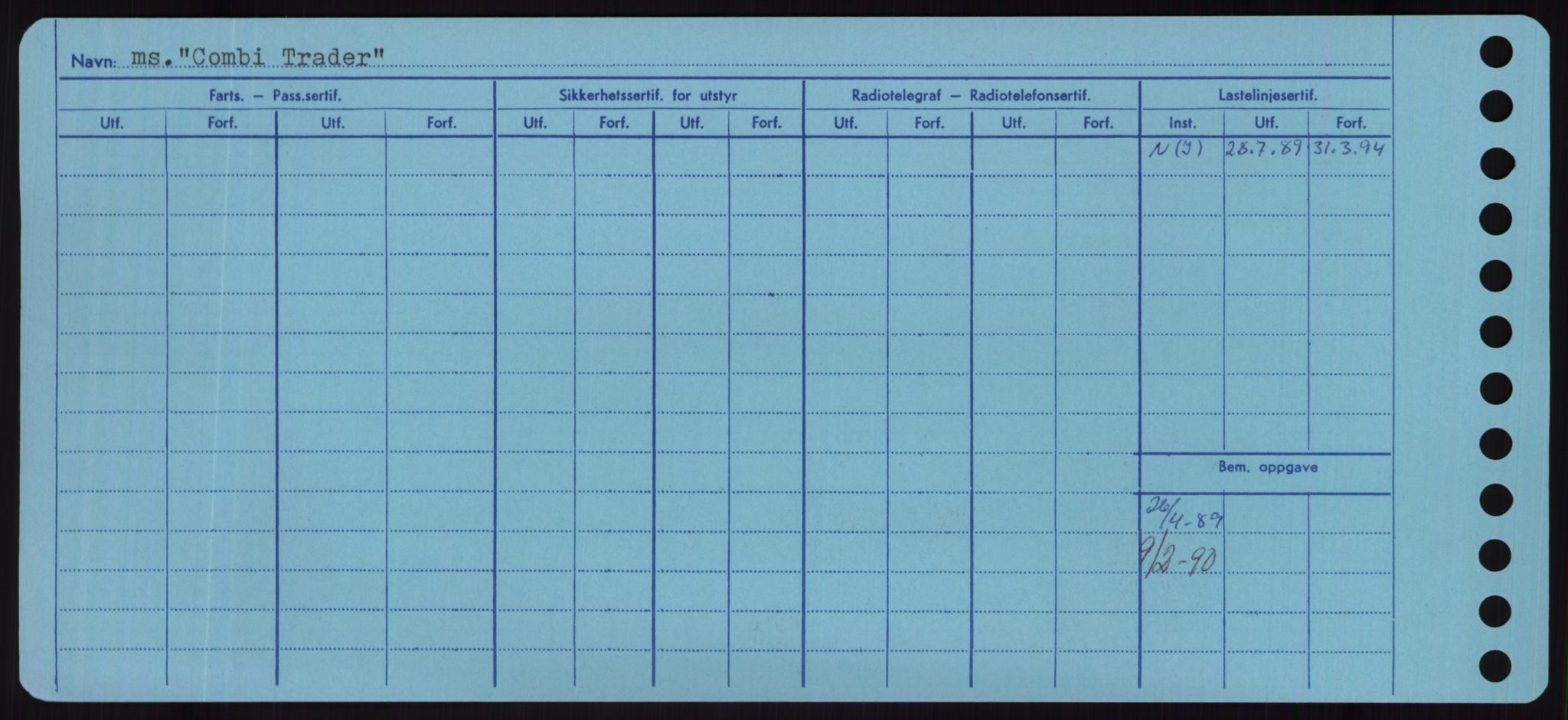 Sjøfartsdirektoratet med forløpere, Skipsmålingen, RA/S-1627/H/Hd/L0008: Fartøy, C-D, p. 124