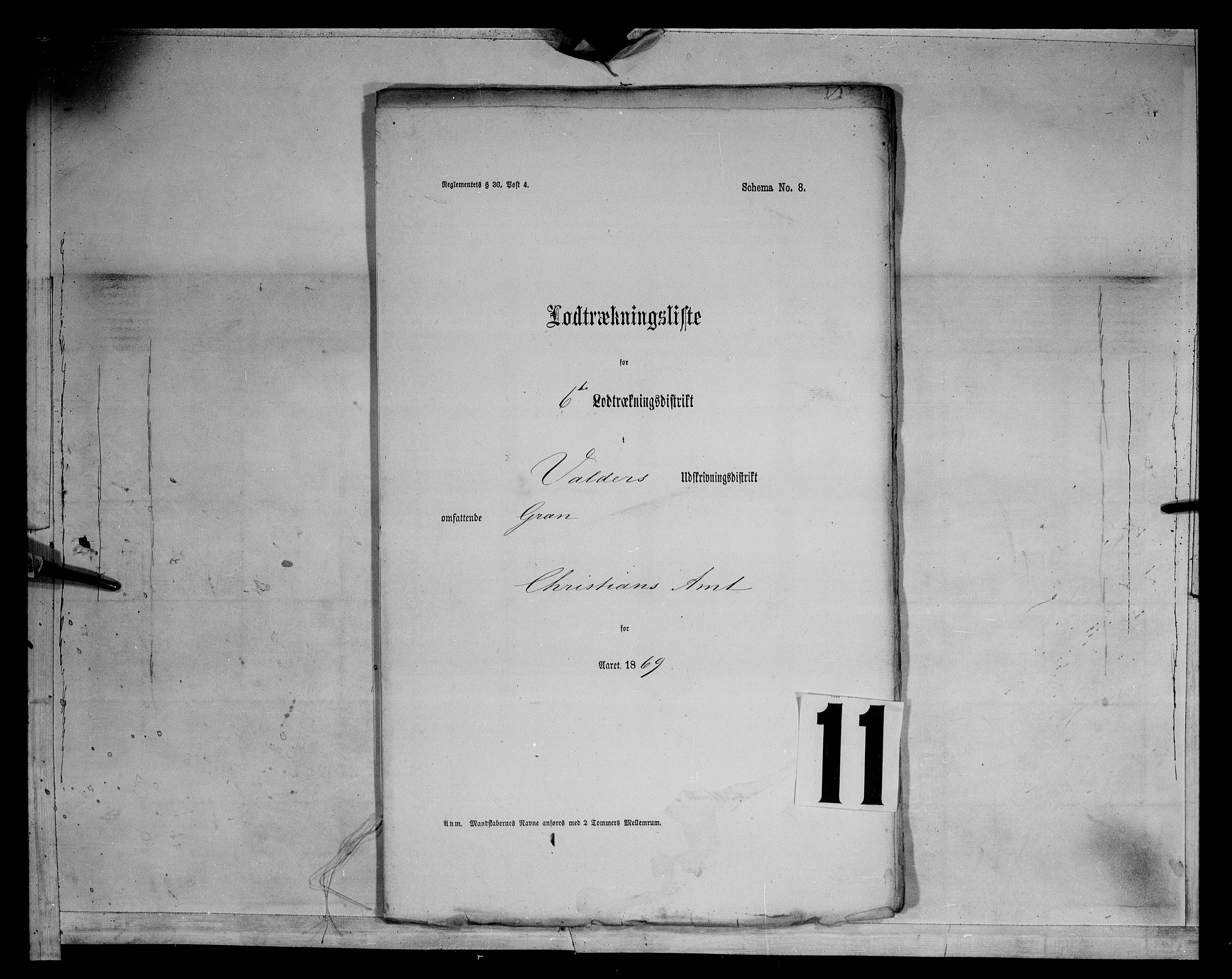 Fylkesmannen i Oppland, AV/SAH-FYO-002/1/K/Kg/L1166: Gran og Jevnaker, 1860-1879, p. 8697