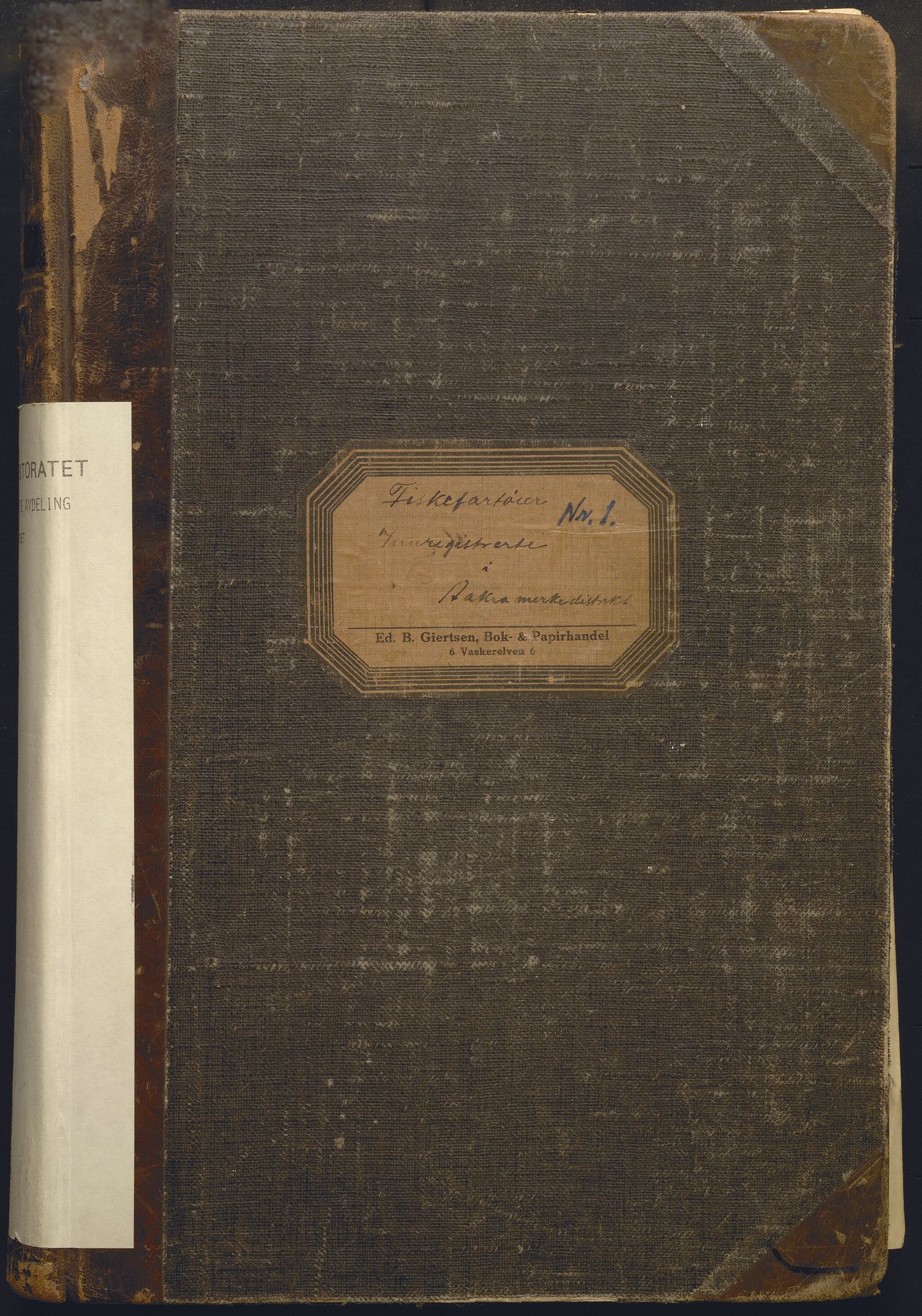 Fiskeridirektoratet - 1 Adm. ledelse - 13 Båtkontoret, AV/SAB-A-2003/I/Ia/Iai/L0134: 135.0953/1 Merkeprotokoll - Åkra, 1920-1929