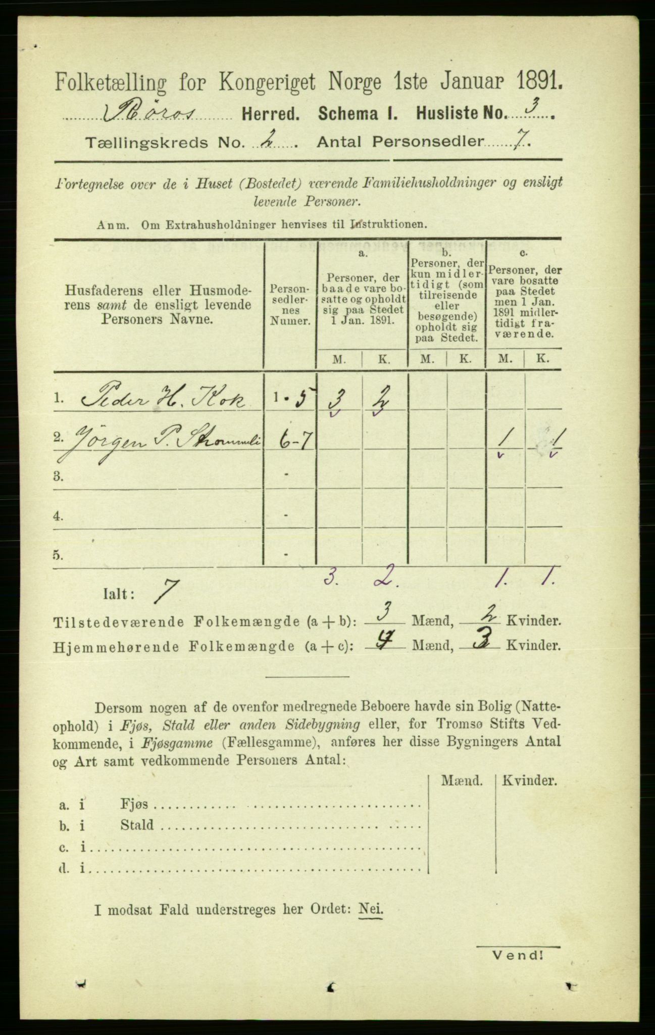 RA, 1891 census for 1640 Røros, 1891, p. 229