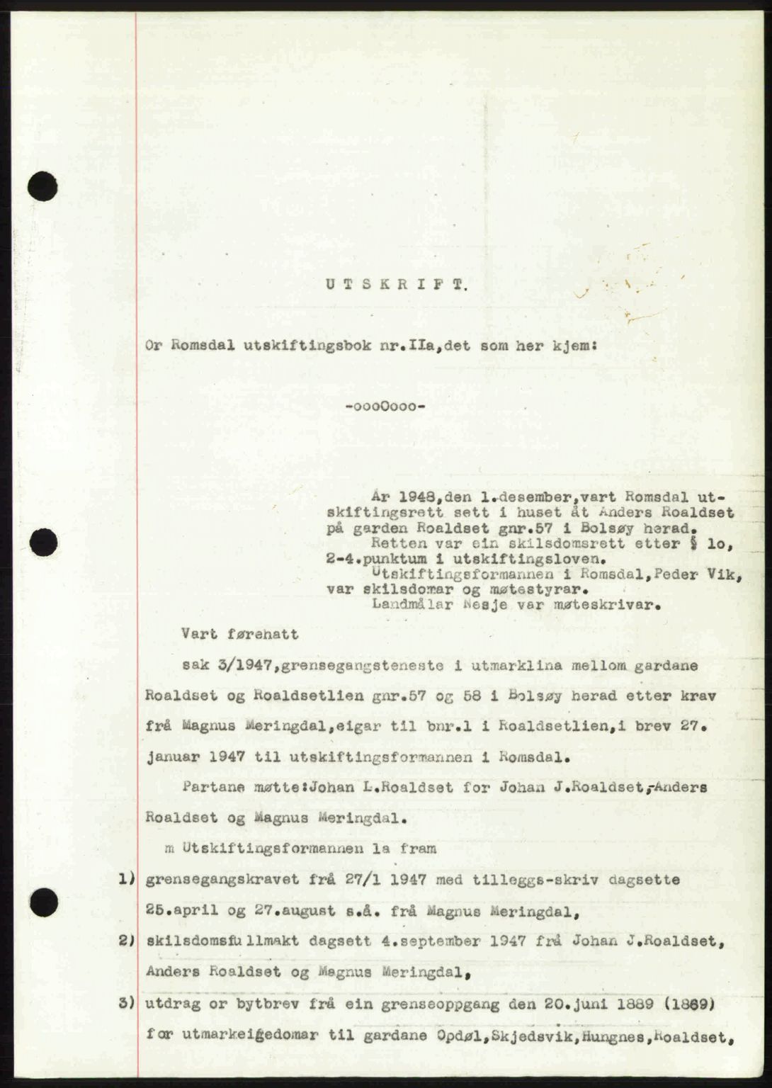 Romsdal sorenskriveri, AV/SAT-A-4149/1/2/2C: Mortgage book no. A28, 1948-1949, Diary no: : 3329/1948