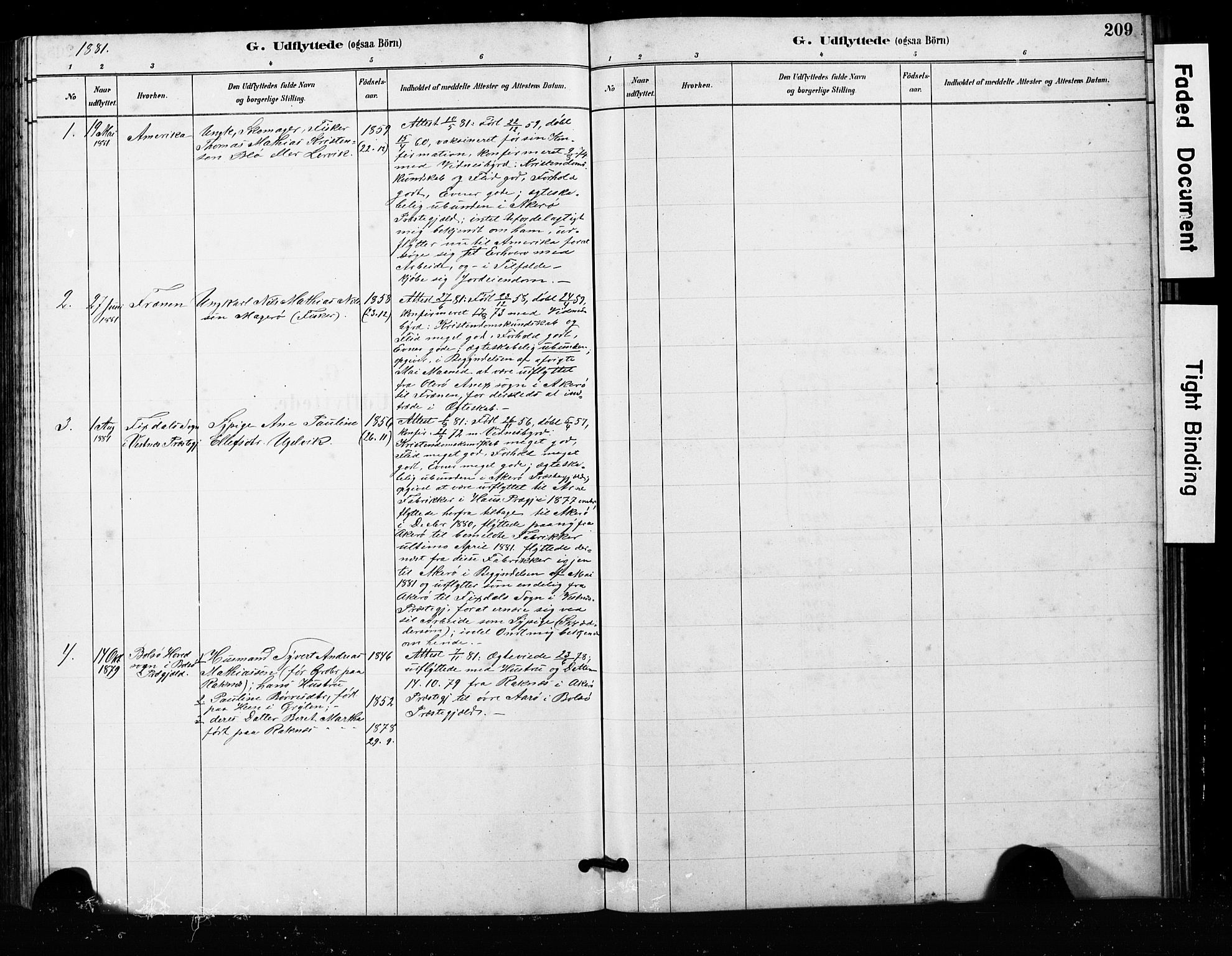 Ministerialprotokoller, klokkerbøker og fødselsregistre - Møre og Romsdal, SAT/A-1454/563/L0737: Parish register (copy) no. 563C01, 1878-1916, p. 209