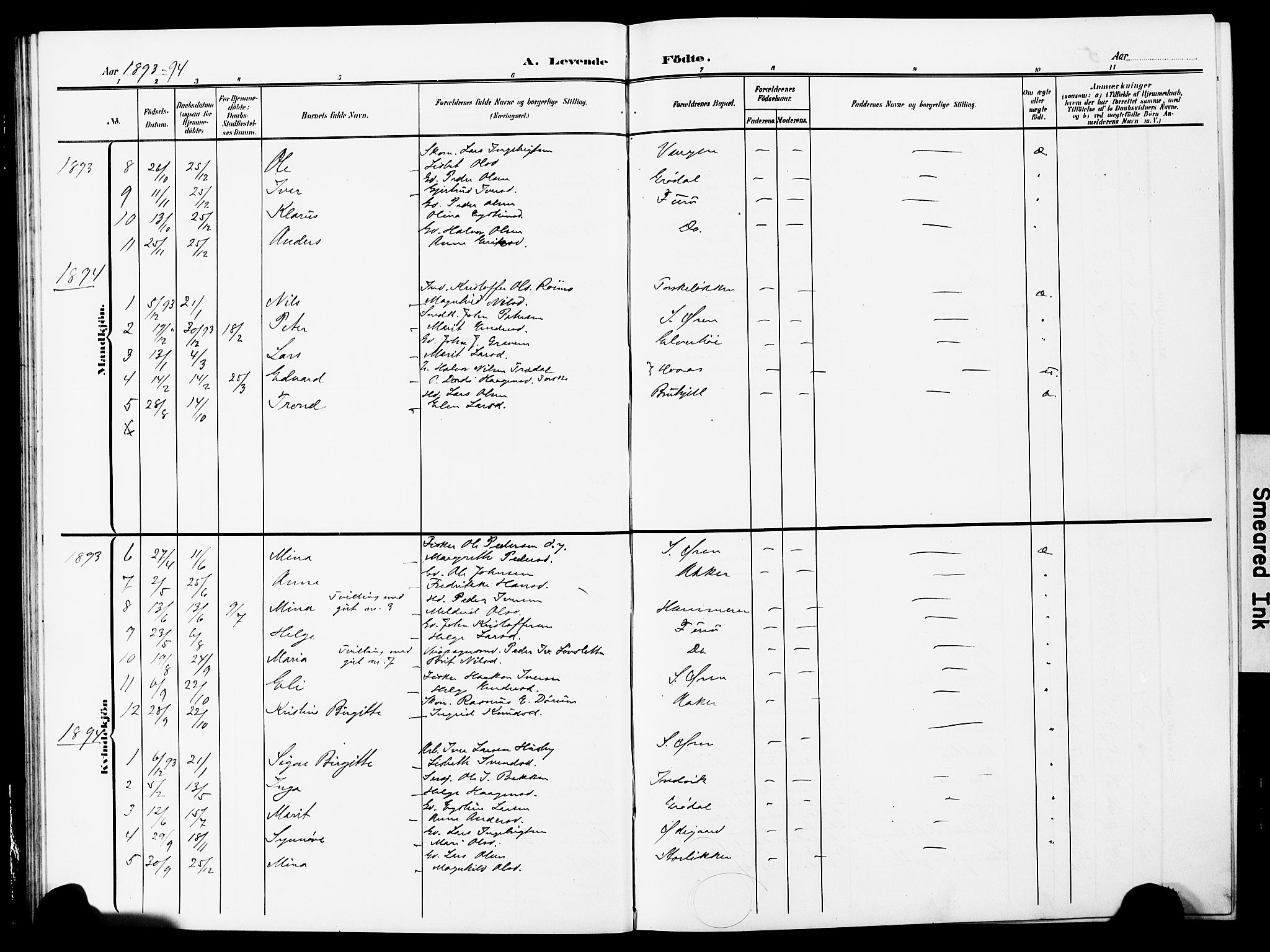 Ministerialprotokoller, klokkerbøker og fødselsregistre - Møre og Romsdal, AV/SAT-A-1454/590/L1017: Parish register (copy) no. 590C02, 1869-1931