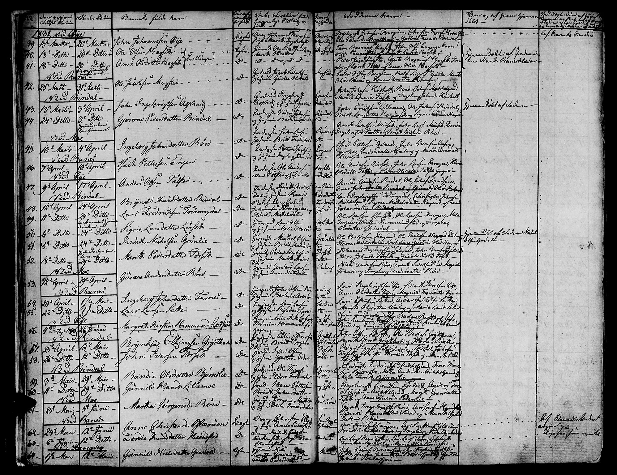 Ministerialprotokoller, klokkerbøker og fødselsregistre - Møre og Romsdal, AV/SAT-A-1454/595/L1042: Parish register (official) no. 595A04, 1829-1843