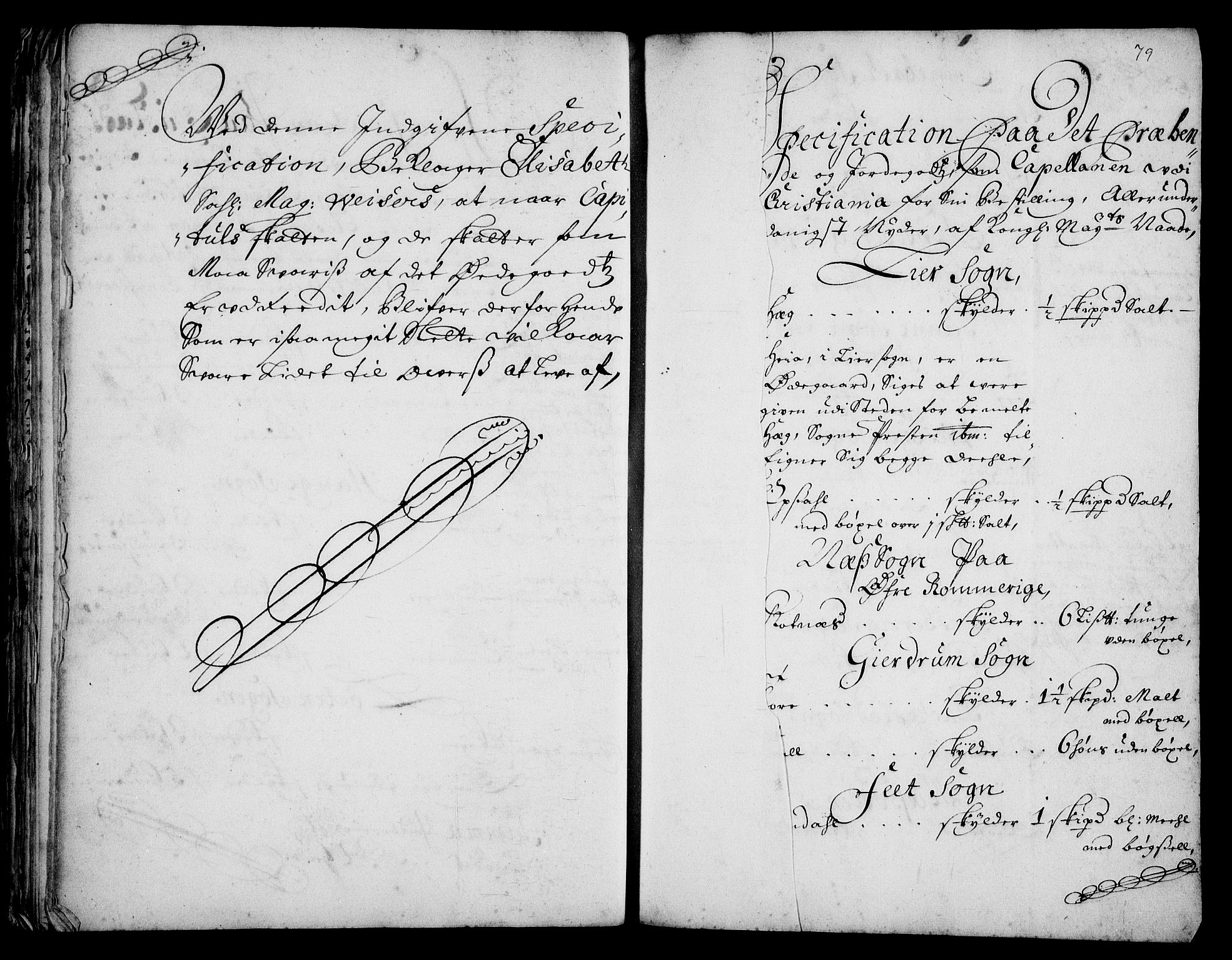 Rentekammeret inntil 1814, Realistisk ordnet avdeling, AV/RA-EA-4070/Fc/Fca/L0001/0006: [Ca I]  Akershus stift / Kristiania kapitels jordebok, 1700, p. 78-79