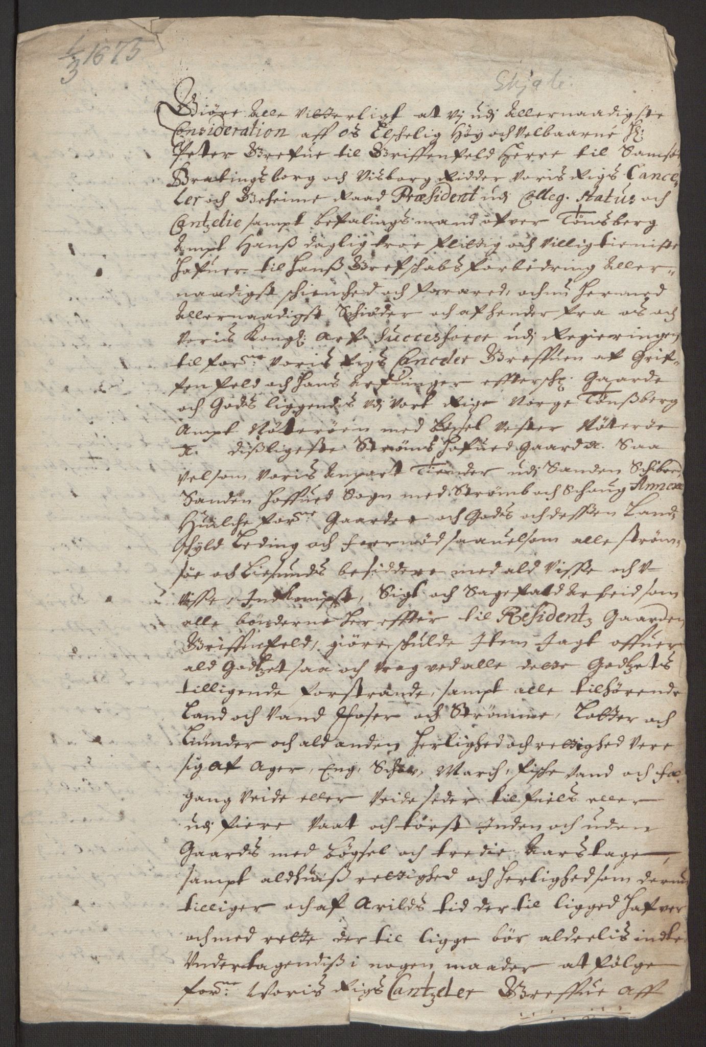 Rentekammeret inntil 1814, Reviderte regnskaper, Fogderegnskap, RA/EA-4092/R32/L1844: Fogderegnskap Jarlsberg grevskap, 1674-1675, p. 376