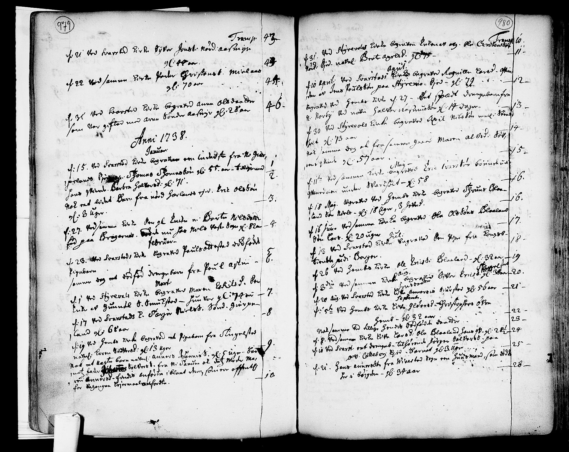 Lardal kirkebøker, SAKO/A-350/F/Fa/L0003: Parish register (official) no. I 3, 1733-1815, p. 979-980
