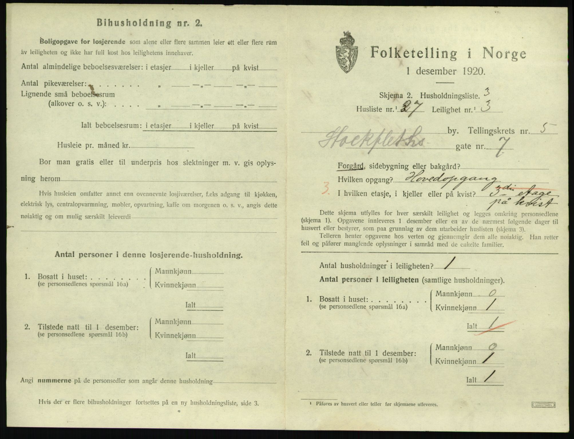 SAKO, 1920 census for Sandefjord, 1920, p. 2514