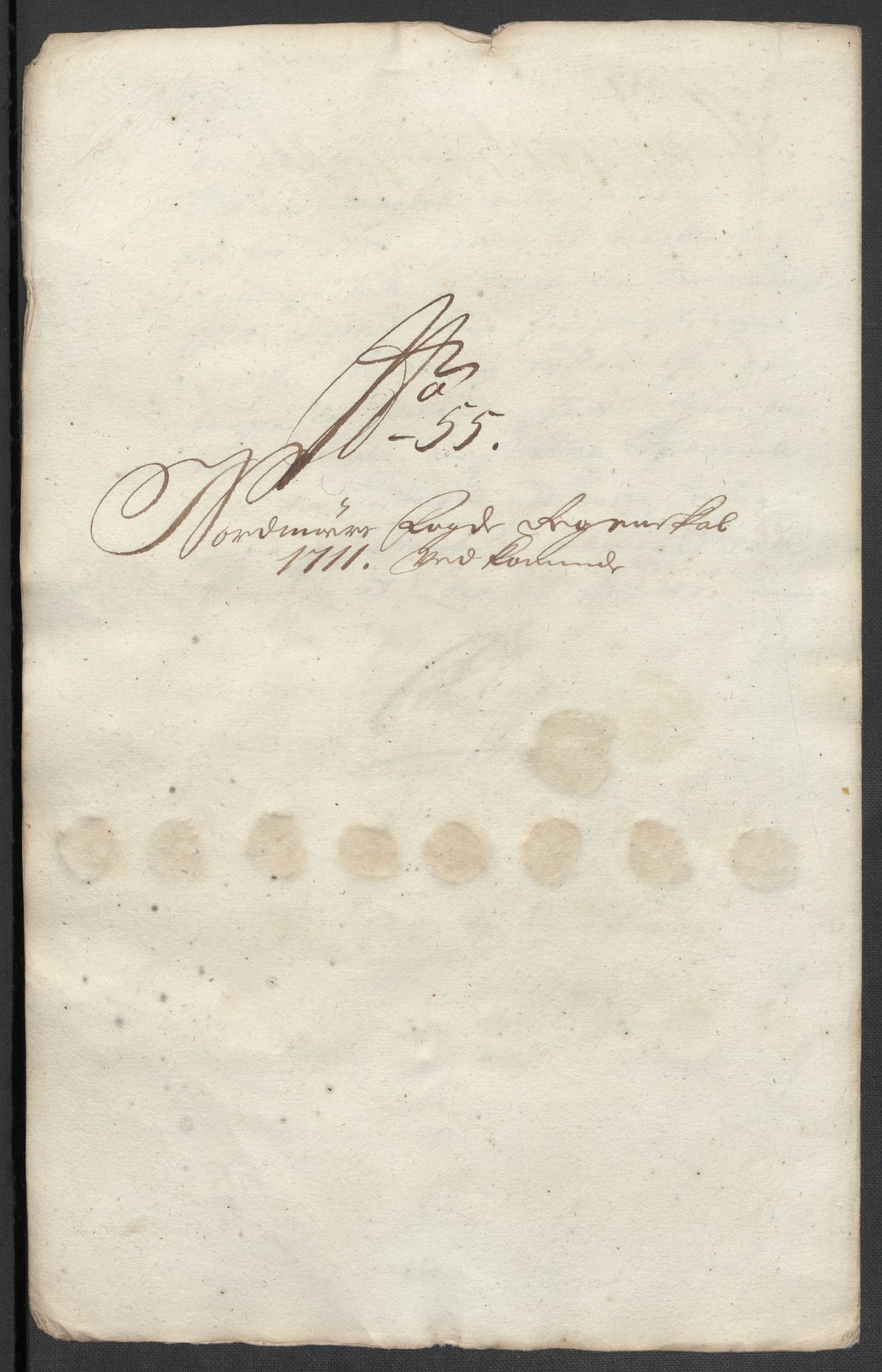 Rentekammeret inntil 1814, Reviderte regnskaper, Fogderegnskap, AV/RA-EA-4092/R56/L3745: Fogderegnskap Nordmøre, 1711, p. 395