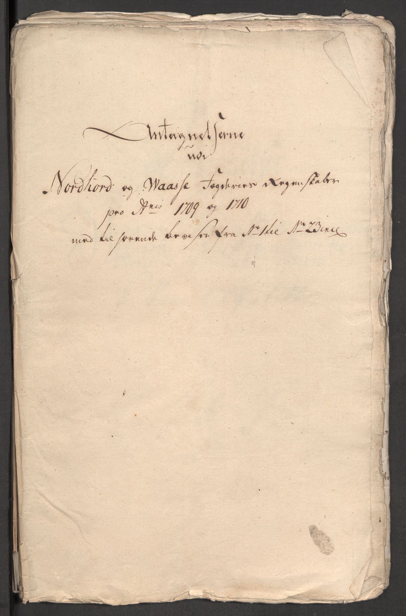 Rentekammeret inntil 1814, Reviderte regnskaper, Fogderegnskap, AV/RA-EA-4092/R51/L3191: Fogderegnskap Nordhordland og Voss, 1710, p. 283