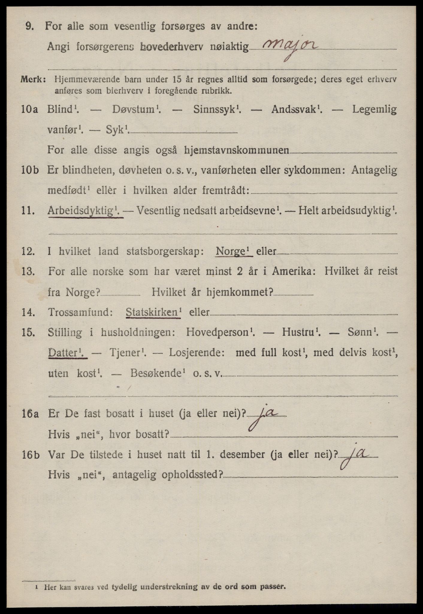 SAT, 1920 census for Bolsøy, 1920, p. 3048