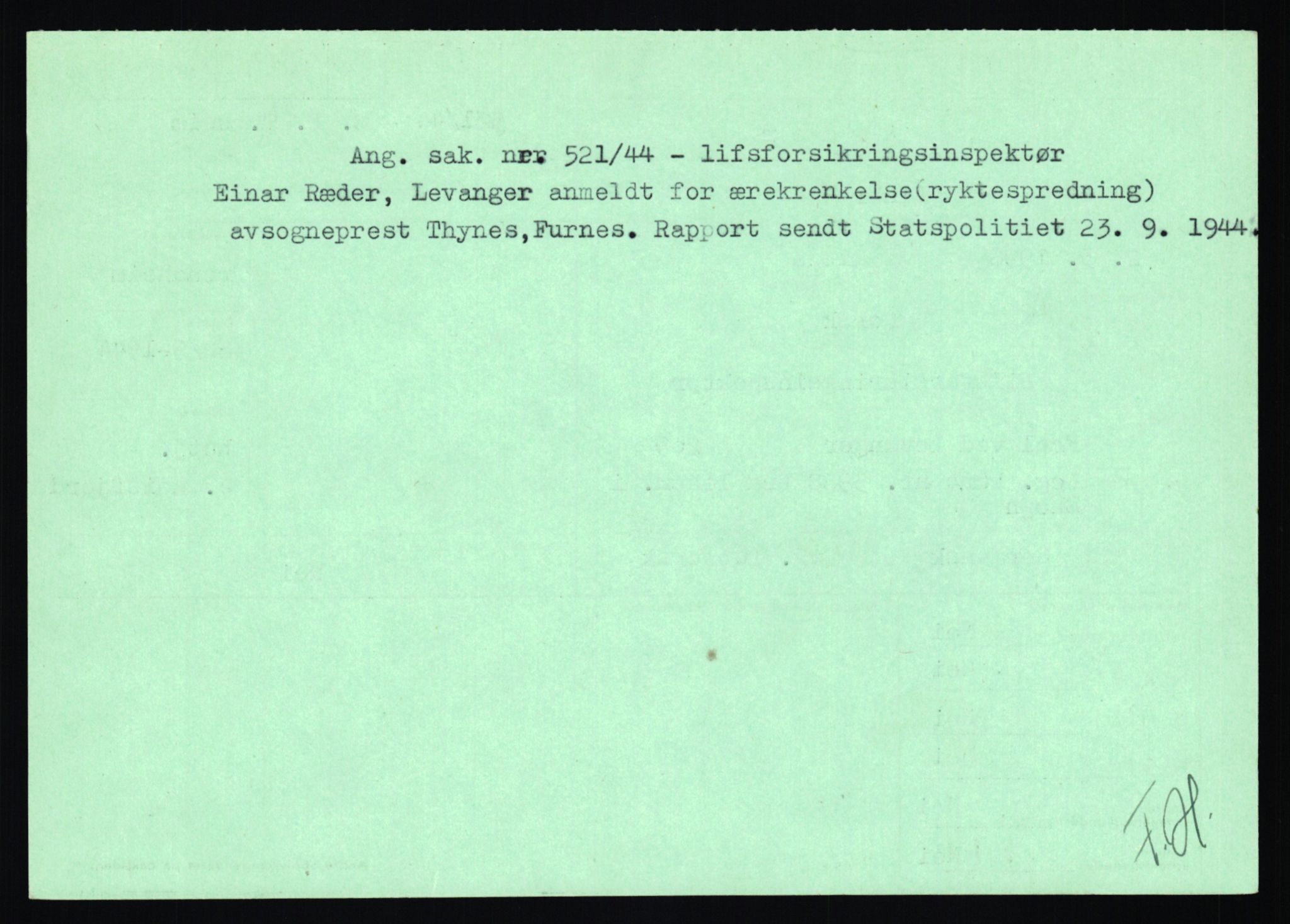 Statspolitiet - Hovedkontoret / Osloavdelingen, AV/RA-S-1329/C/Ca/L0013: Raa - Servold, 1943-1945, p. 2614