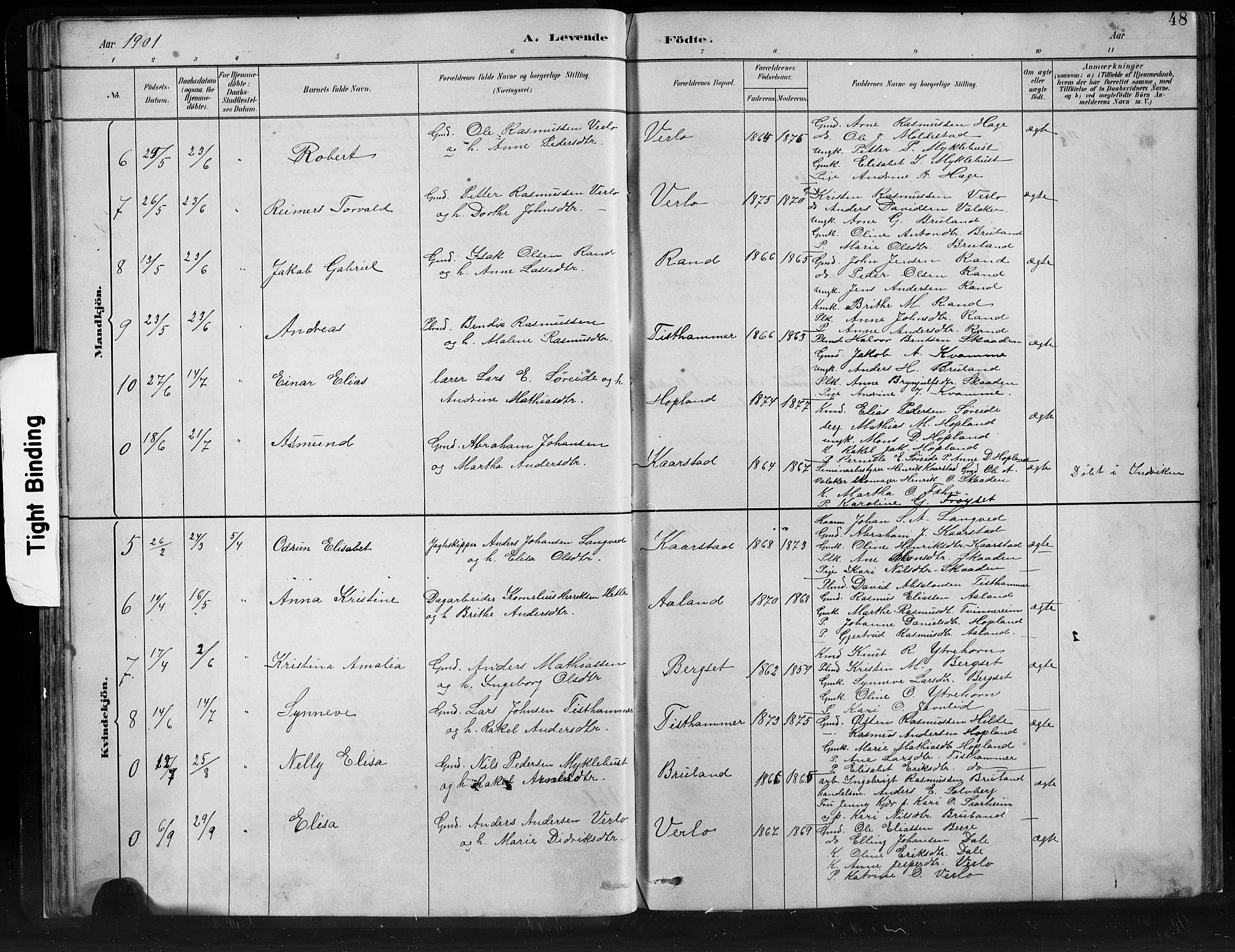 Innvik sokneprestembete, AV/SAB-A-80501: Parish register (copy) no. C 3, 1883-1911, p. 48