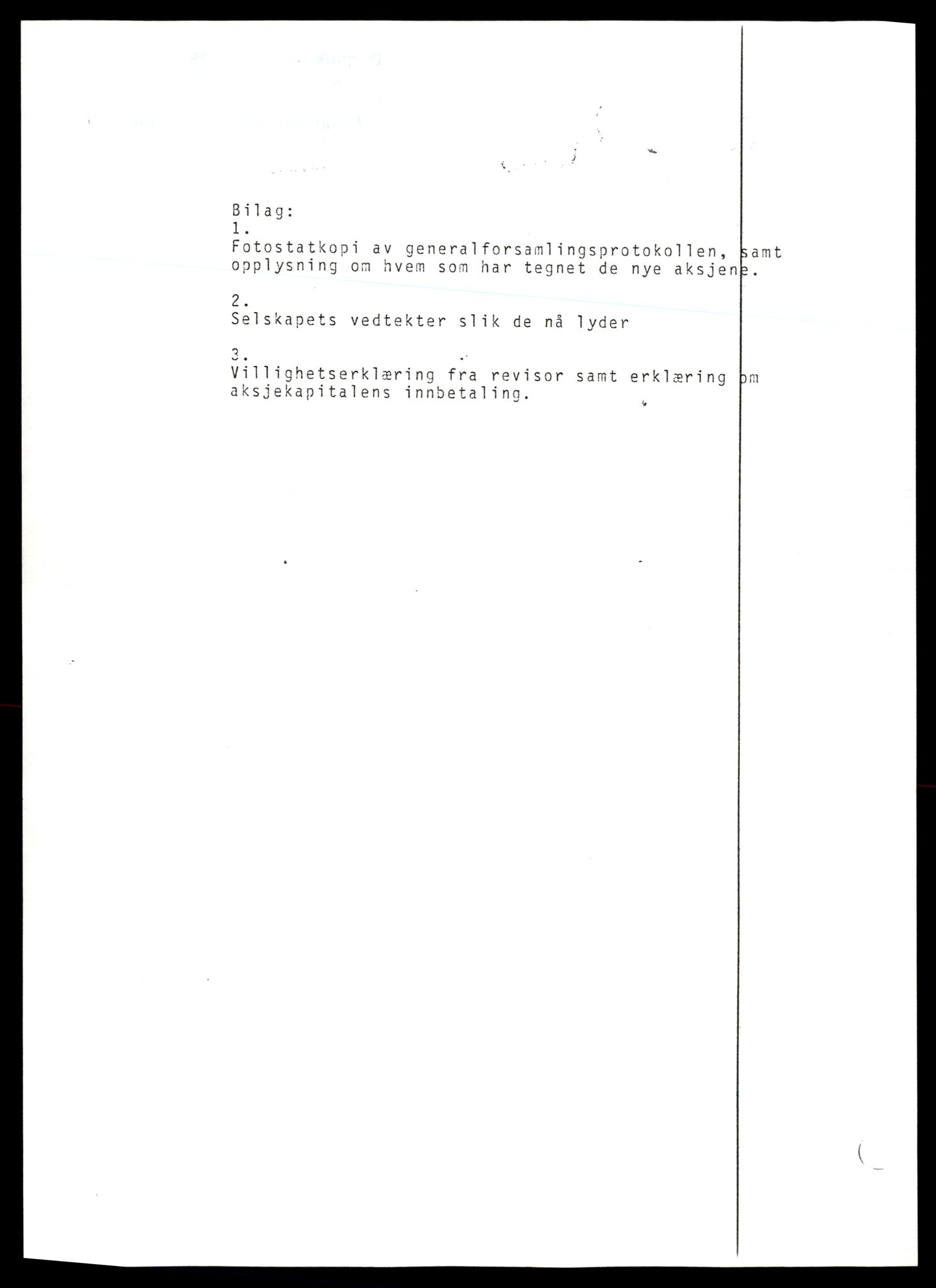 Trondheim byfogd, AV/SAT-A-0003/2/J/Jd/Jda/L0027: Bilag, aksjeselskap, Ic-Ing, 1944-1990, p. 6