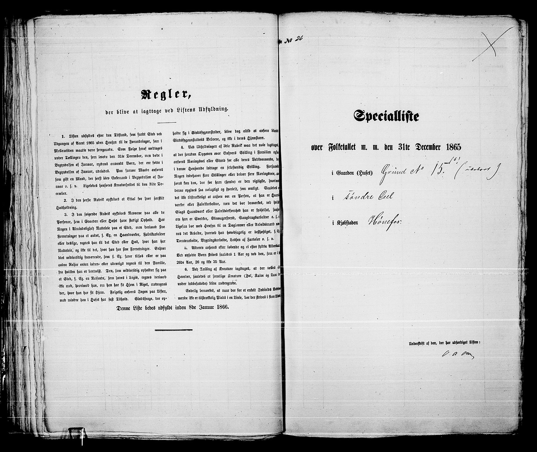 RA, 1865 census for Norderhov/Hønefoss, 1865, p. 53