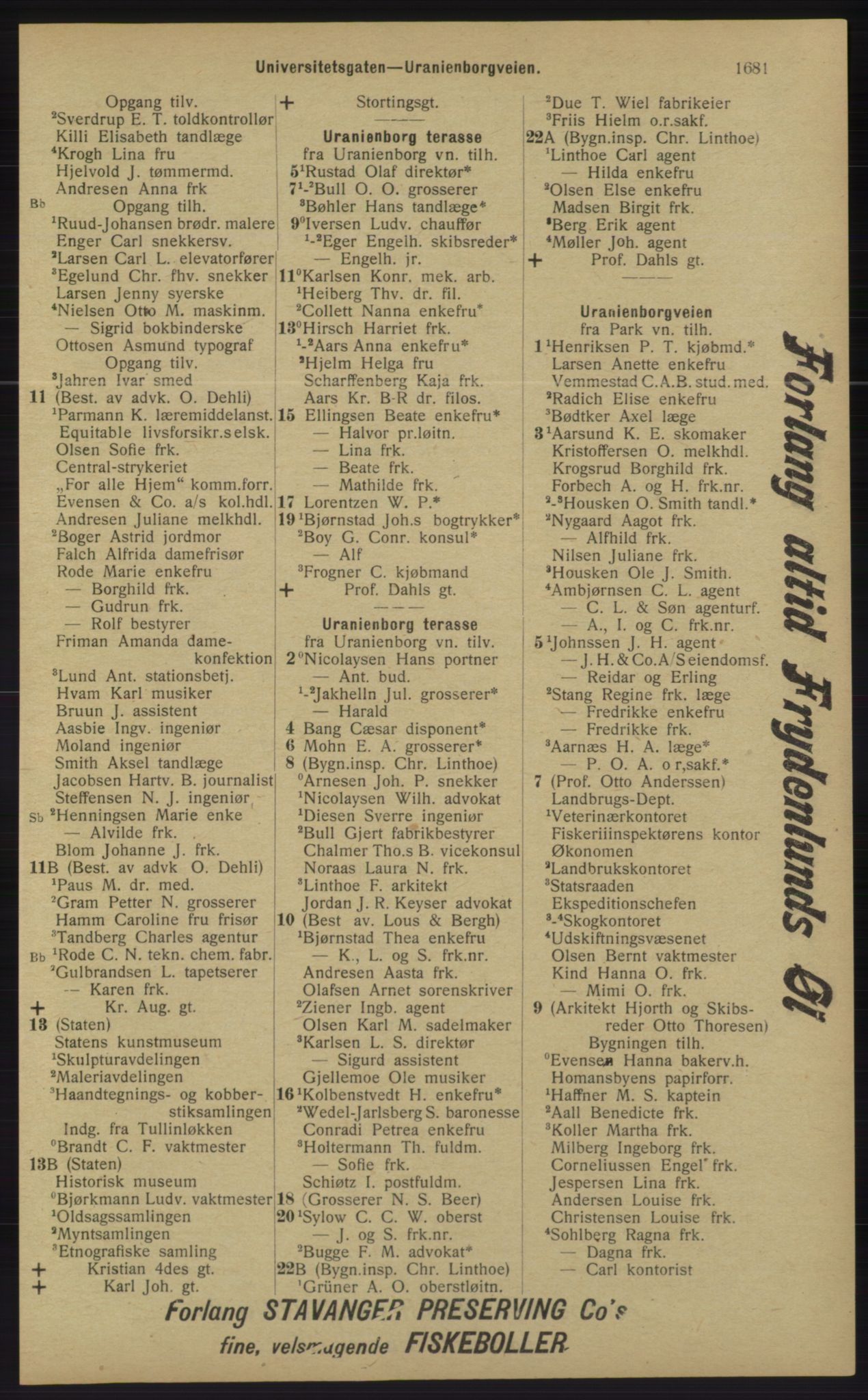 Kristiania/Oslo adressebok, PUBL/-, 1913, p. 1637