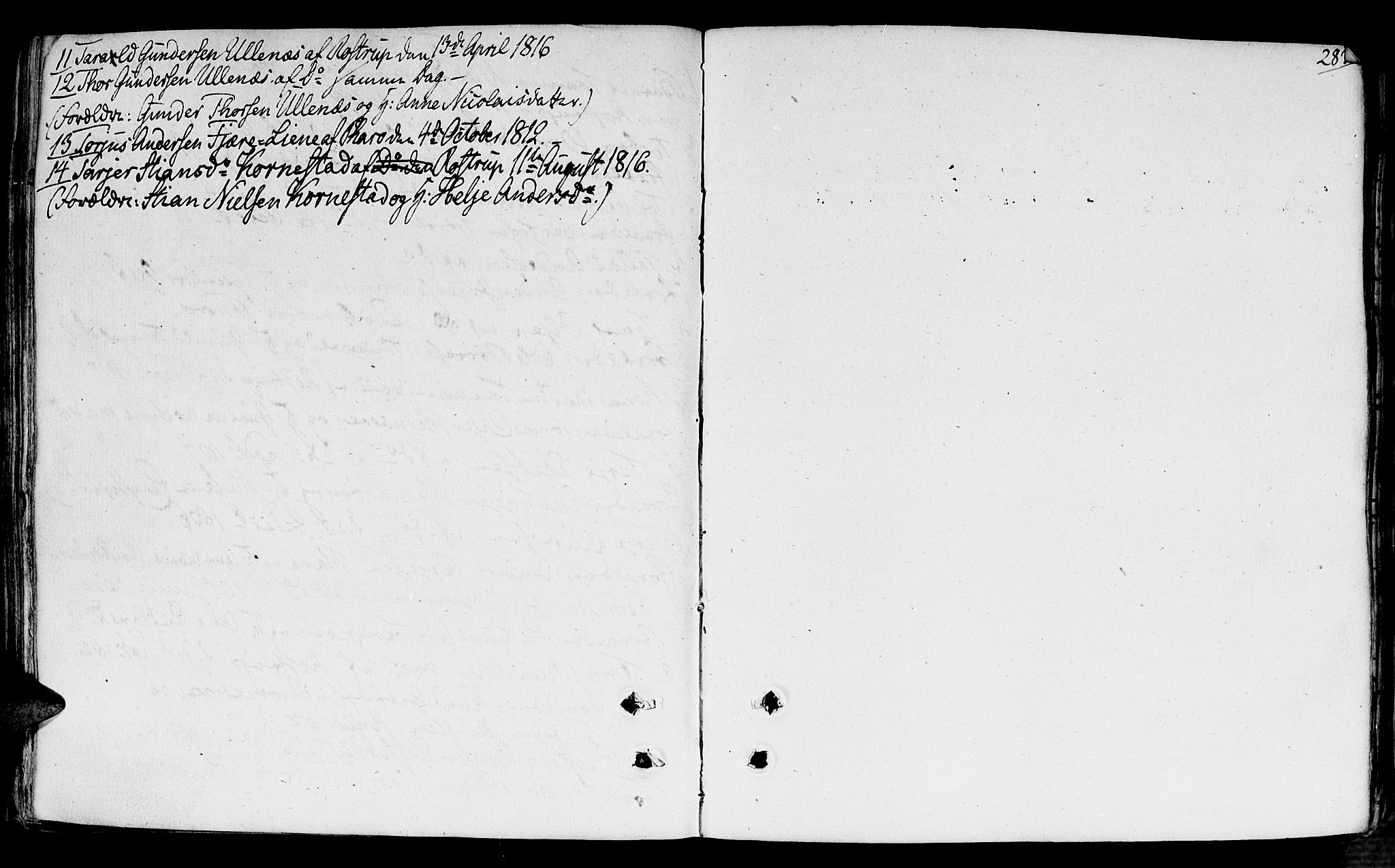 Fjære sokneprestkontor, AV/SAK-1111-0011/F/Fb/L0006: Parish register (copy) no. B 6, 1803-1817, p. 283