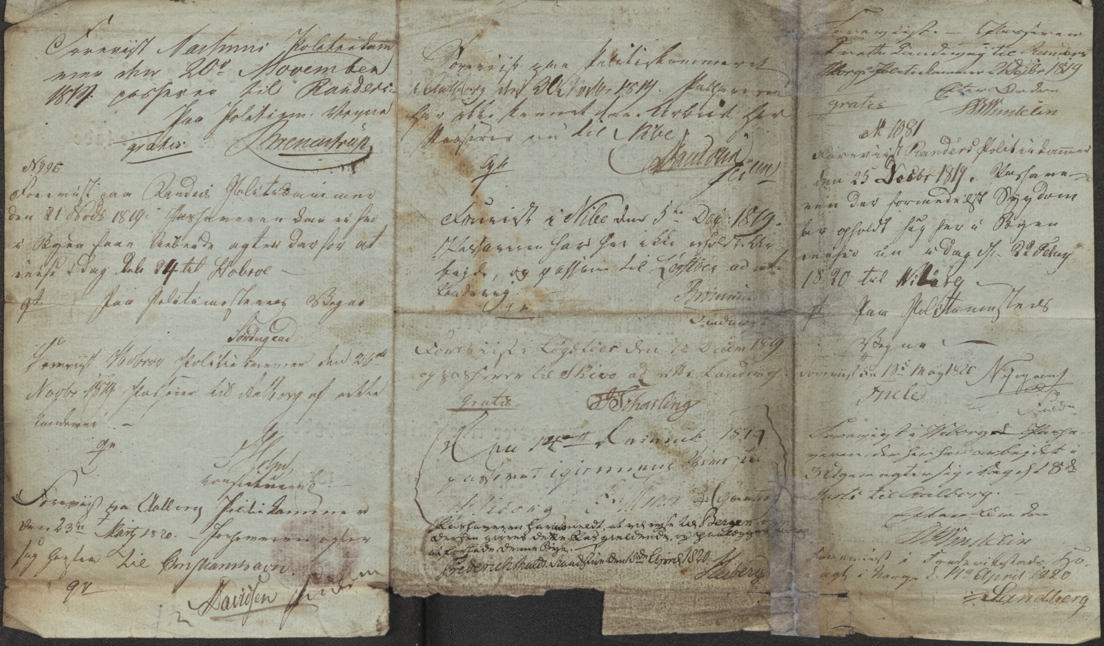 Bergen politikammer / politidistrikt, AV/SAB-A-60401/L.b, 1816-1822, p. 17