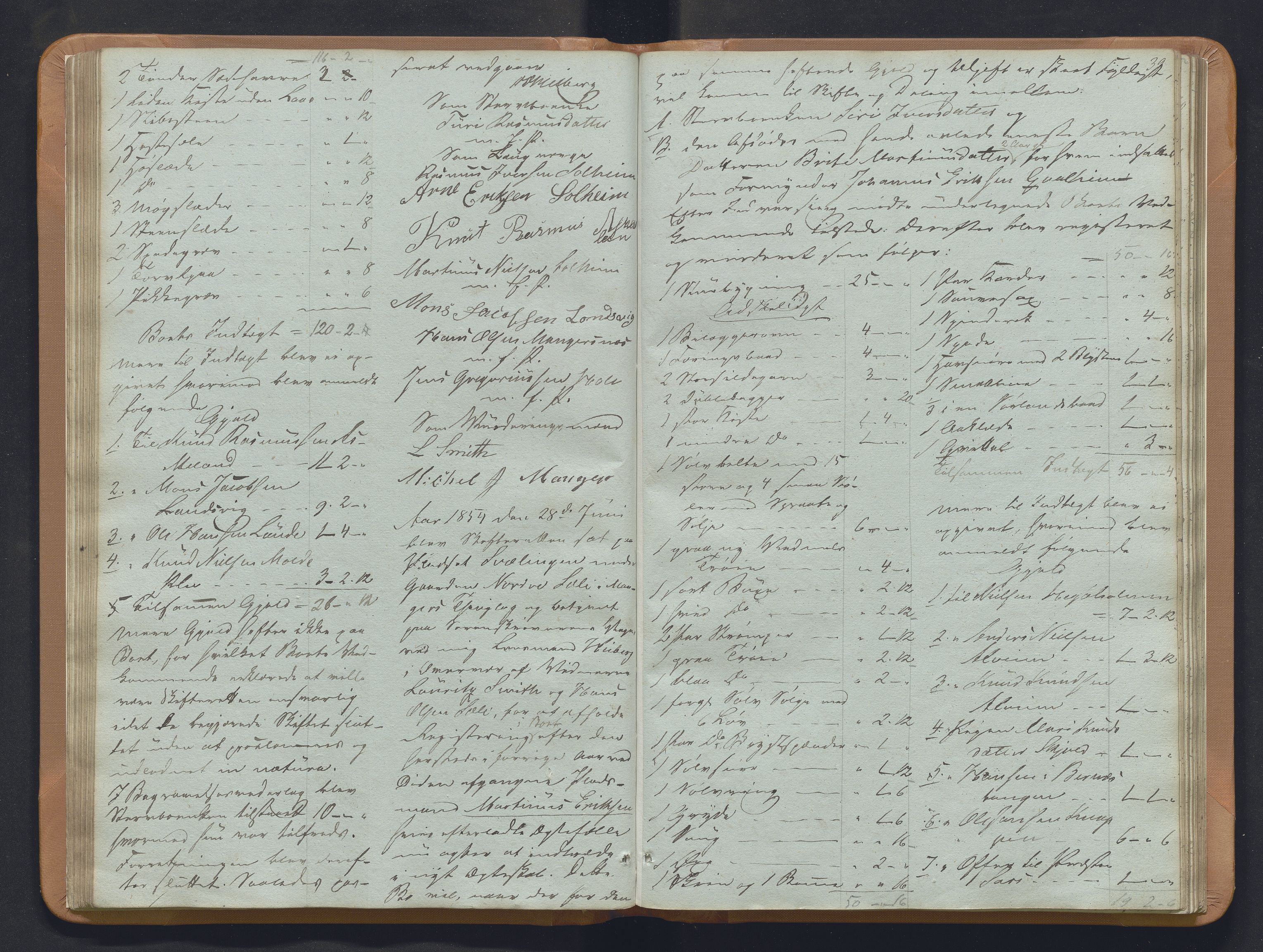 Nordhordland sorenskrivar, SAB/A-2901/1/H/Hb/L0018: Registreringsprotokollar, 1853-1856, p. 39