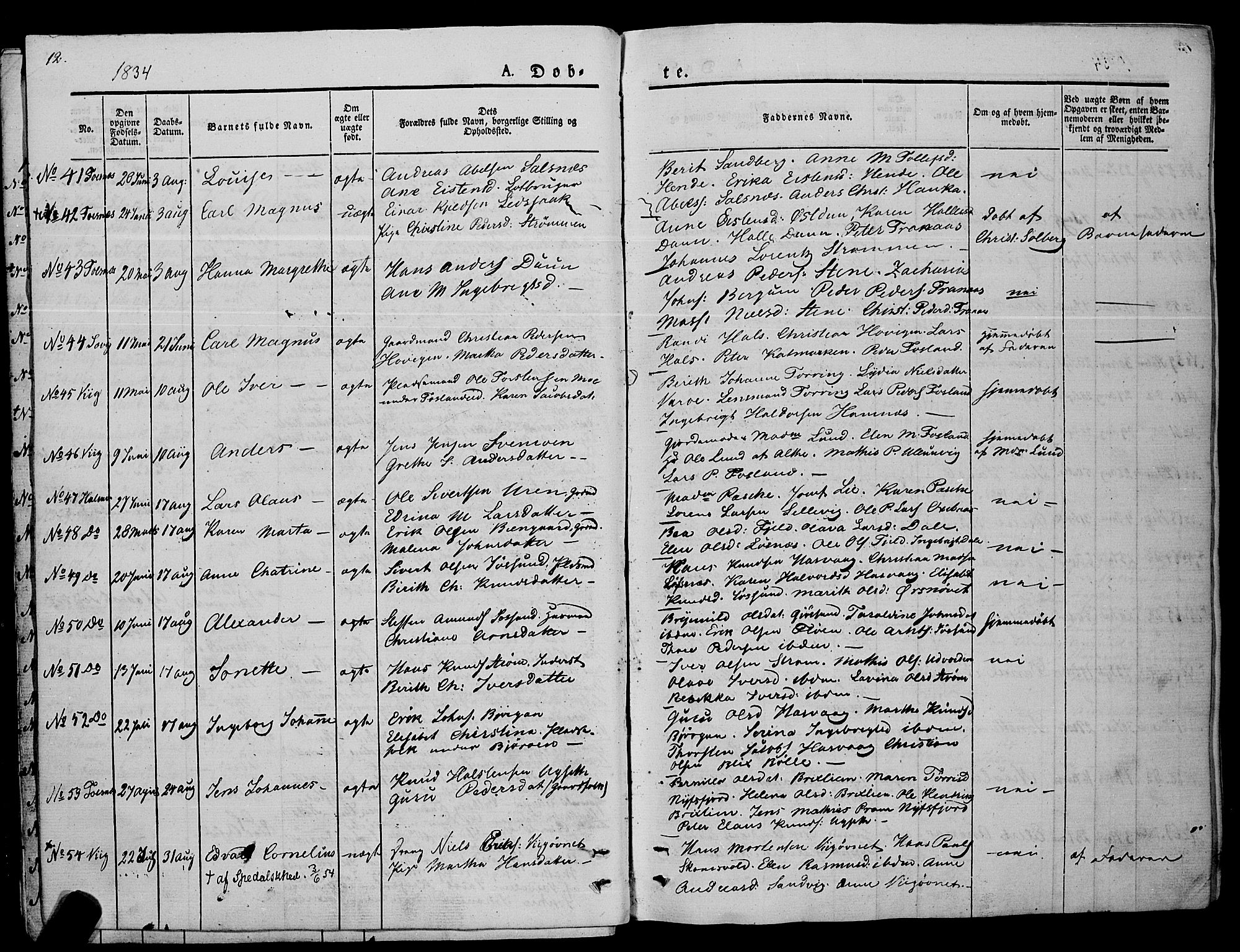 Ministerialprotokoller, klokkerbøker og fødselsregistre - Nord-Trøndelag, SAT/A-1458/773/L0614: Parish register (official) no. 773A05, 1831-1856, p. 12