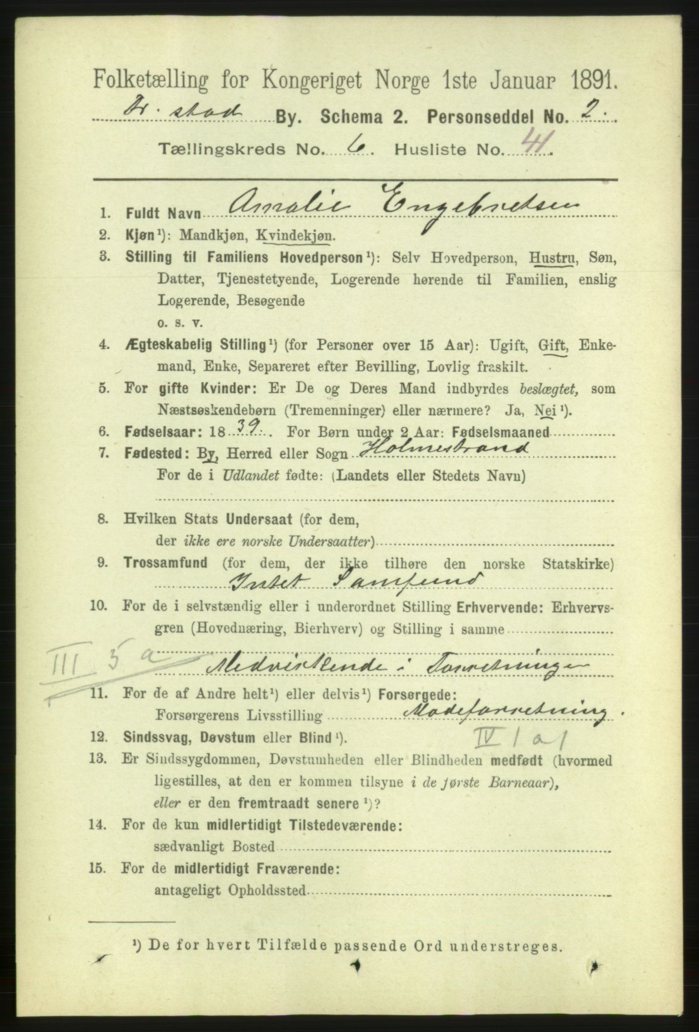 RA, 1891 census for 0103 Fredrikstad, 1891, p. 8009