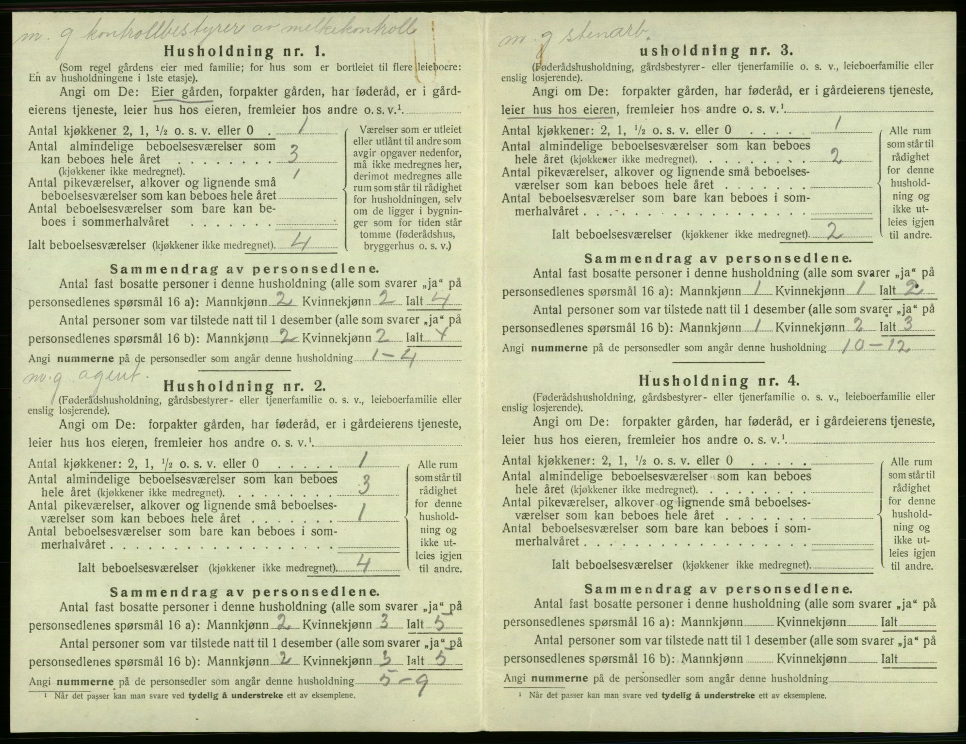 SAB, 1920 census for Fana, 1920, p. 1812