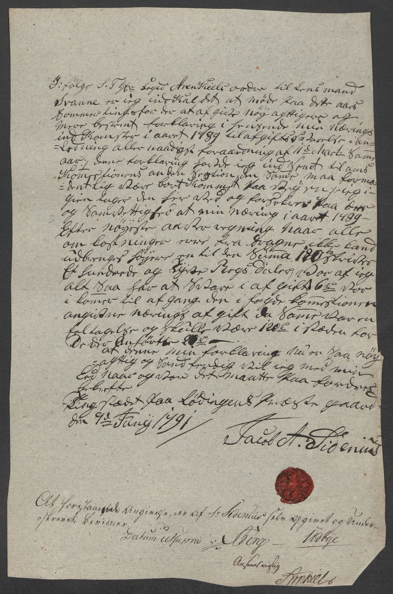 Rentekammeret inntil 1814, Reviderte regnskaper, Mindre regnskaper, AV/RA-EA-4068/Rf/Rfe/L0040: Ryfylke fogderi, Råbyggelaget fogderi, Salten fogderi, 1789, p. 338