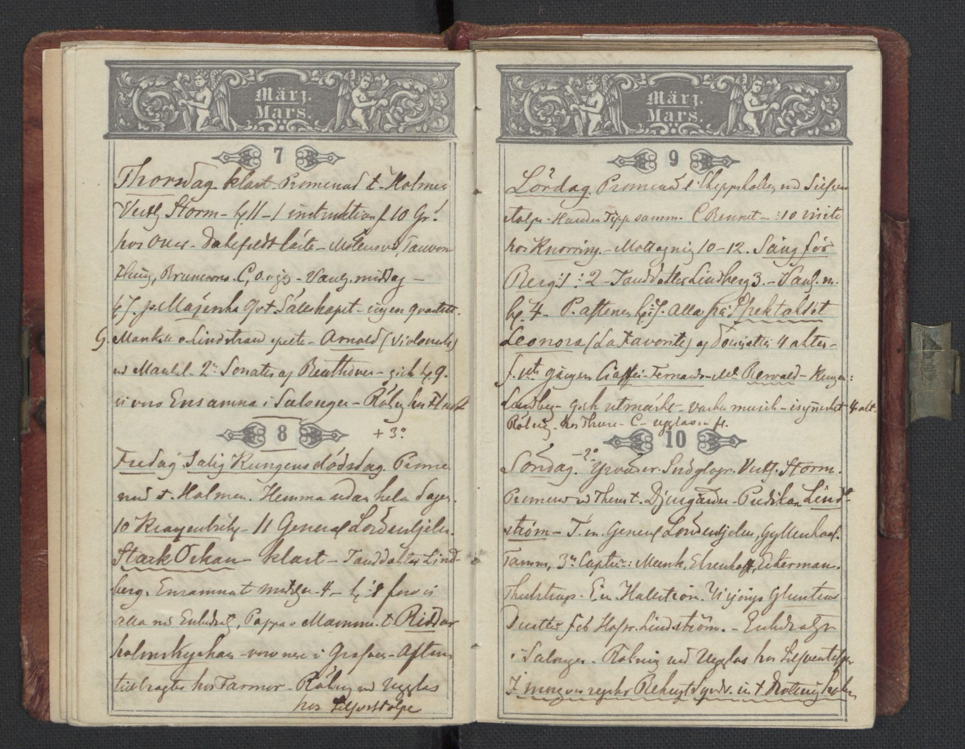 Bernadotte, AV/RA-PA-0318/F/L0001/0003: Privat materiale fra Bernadottefamilien / Dagbok, 1850, p. 25