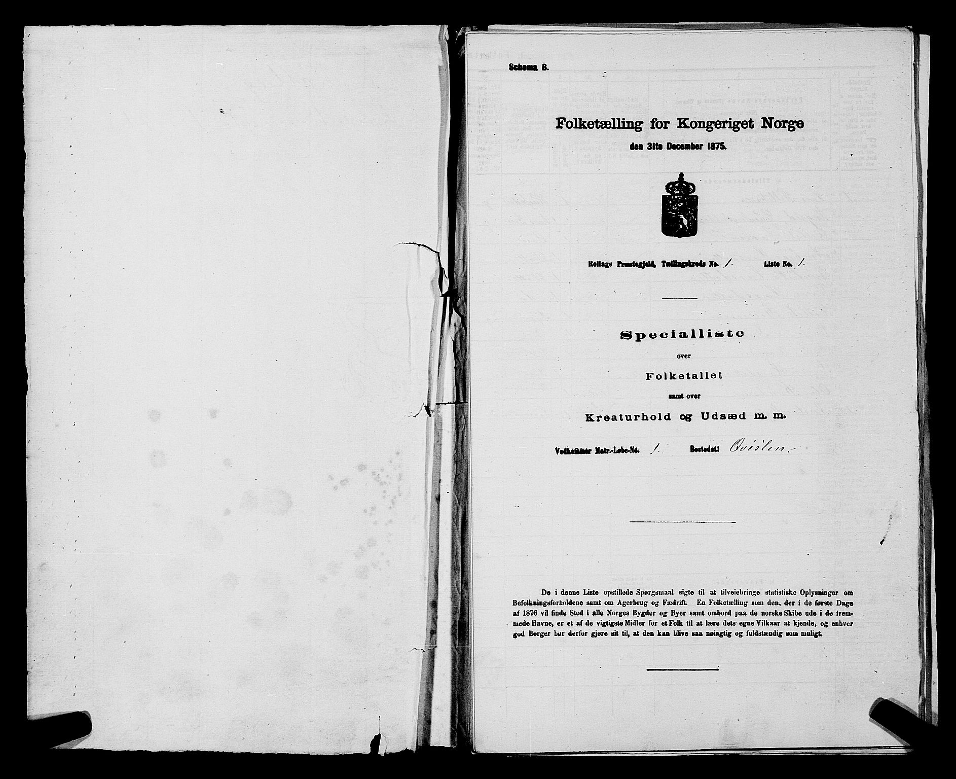 SAKO, 1875 census for 0632P Rollag, 1875, p. 43