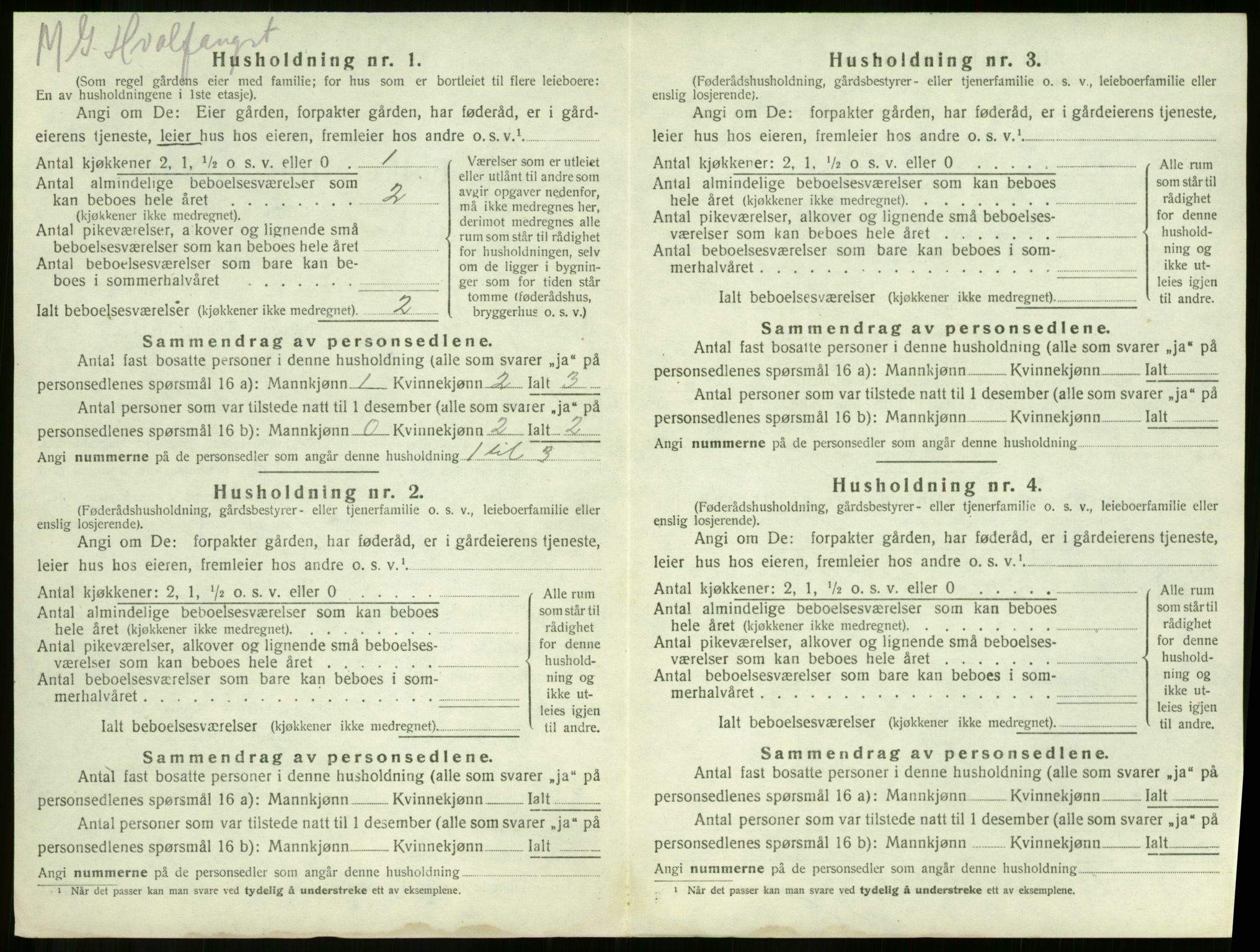 SAKO, 1920 census for Våle, 1920, p. 409