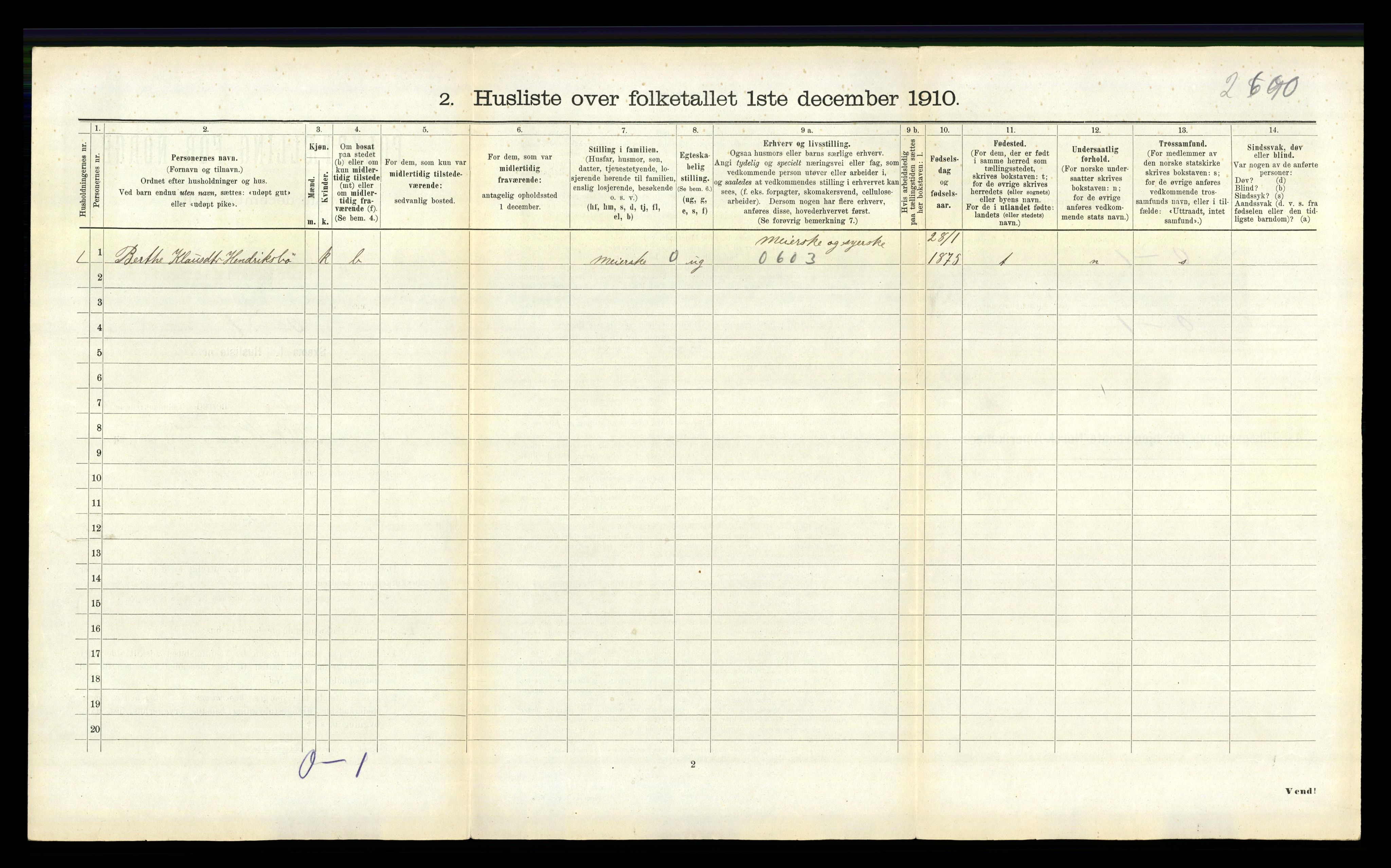 RA, 1910 census for Gulen, 1910, p. 393