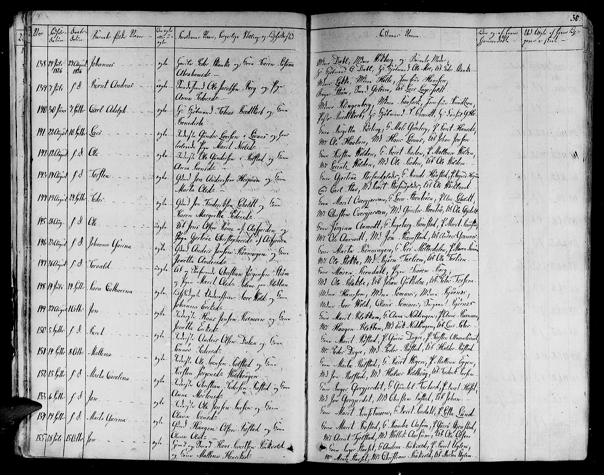 Ministerialprotokoller, klokkerbøker og fødselsregistre - Sør-Trøndelag, AV/SAT-A-1456/606/L0286: Parish register (official) no. 606A04 /1, 1823-1840, p. 30